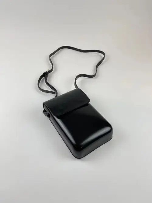Leather Black - Vertical Crossbody Bag Size ONE SIZE - 1 Thumbnail