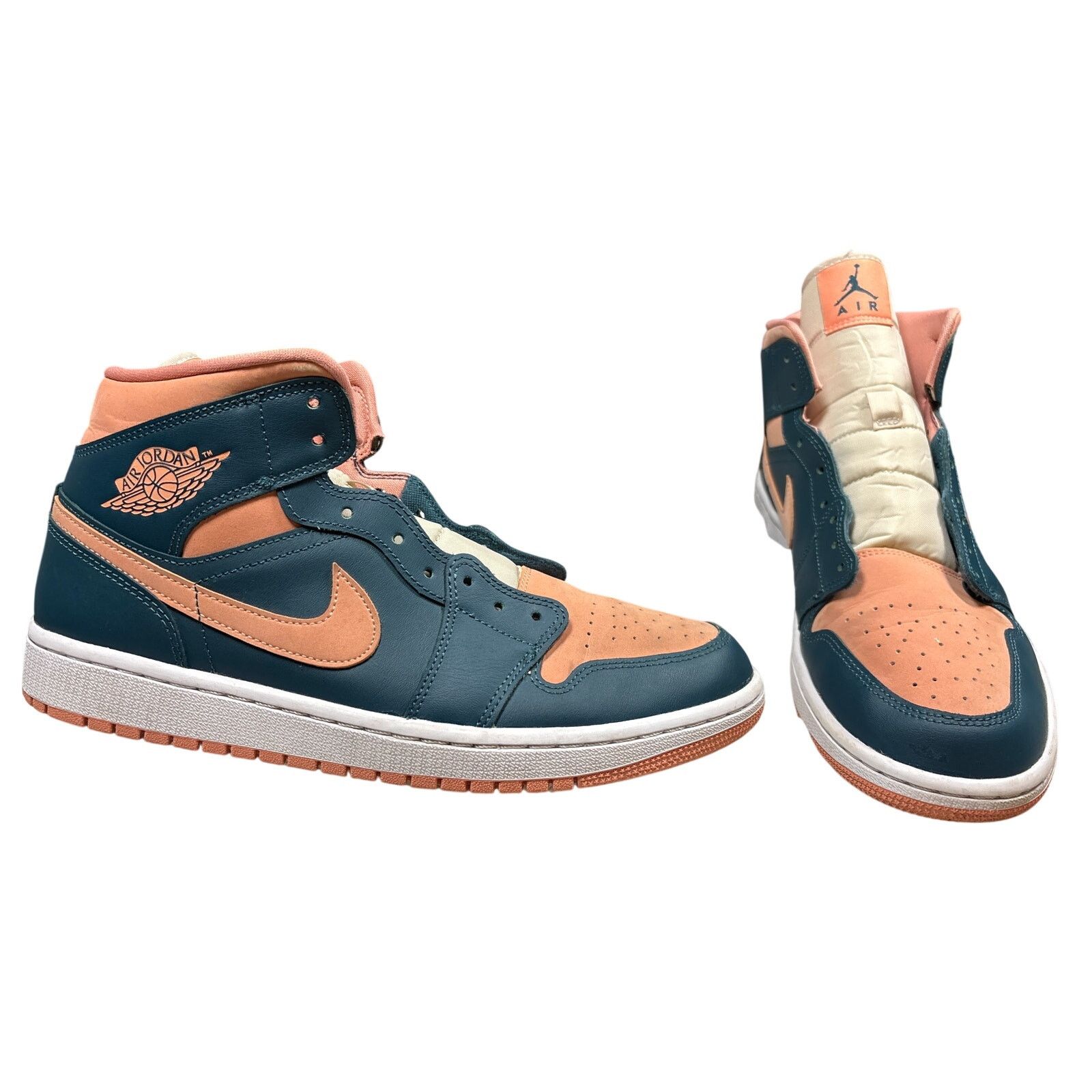 Nike Women’s Air Jordan 1 Mid 'Dark Teal Green' BQ6472-308 11.5 Size US 11.5 / IT 41.5 - 8 Thumbnail