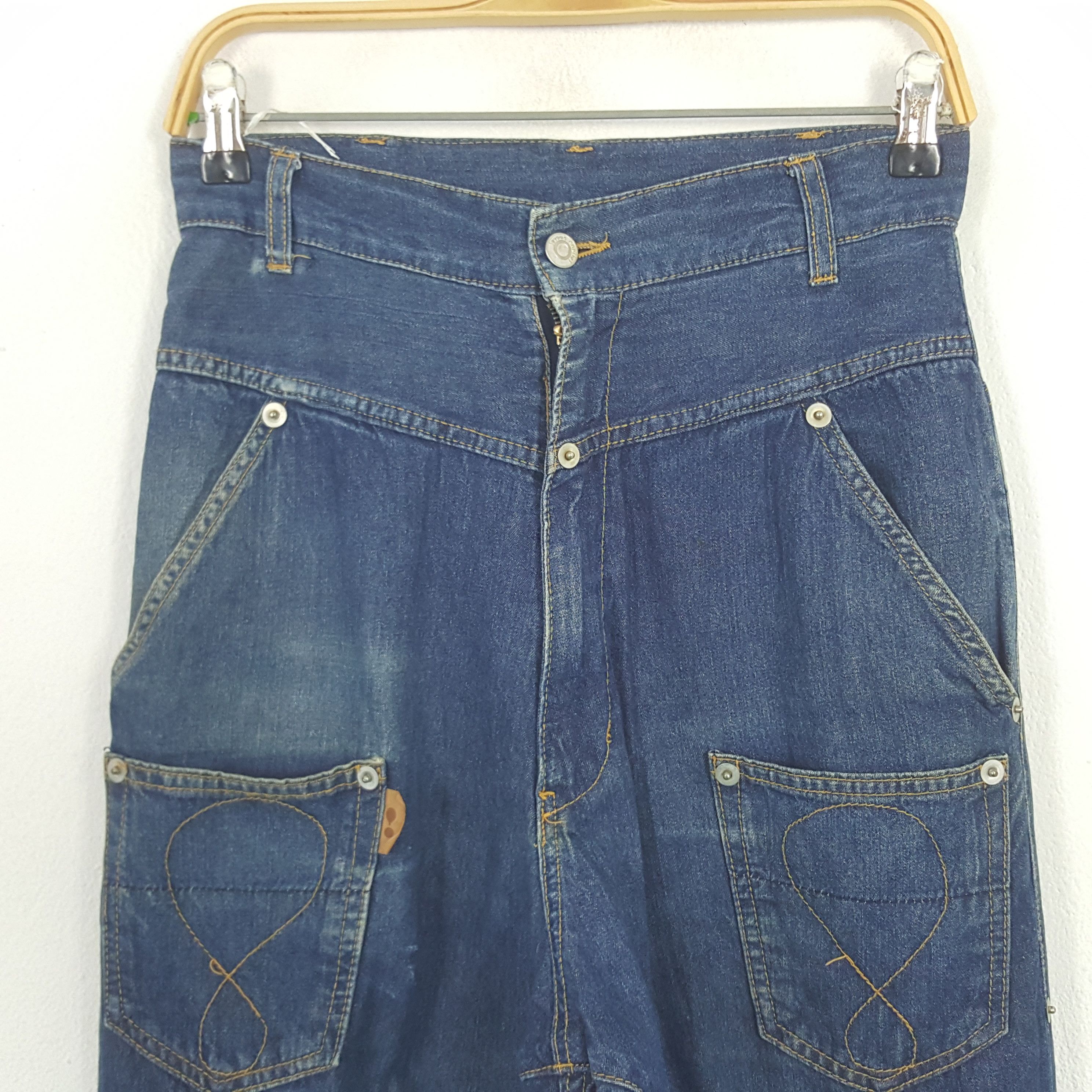 Issey Miyake × Vintage × mercibeaucoup Vintage Mercibeaucoup by Issey Miyake Designer Denim Jeans Size US 27 - 2 Thumbnail