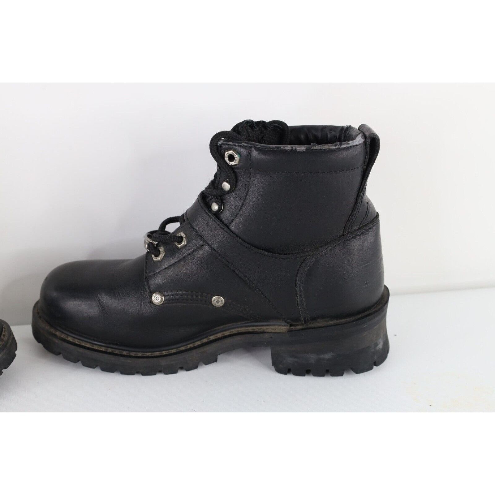 Vintage Vintage 90s Harley Davidson Distressed Leather Boots Size US 8 / IT 38 - 10 Thumbnail