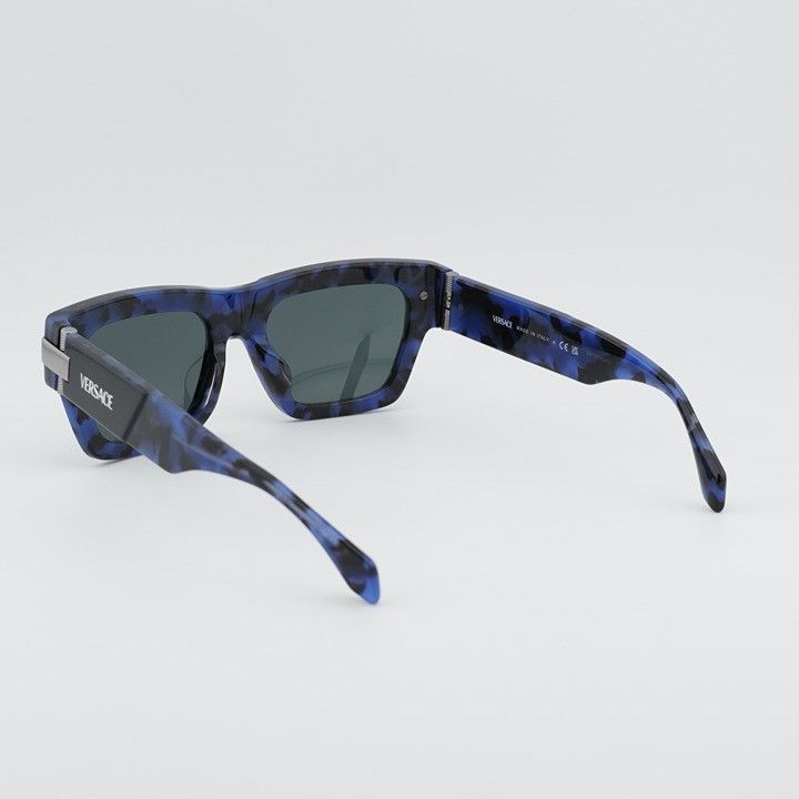 Versace Versace VE4464F 545887 Sunglasses Black / Blue Rectangle Size ONE SIZE - 5 Thumbnail