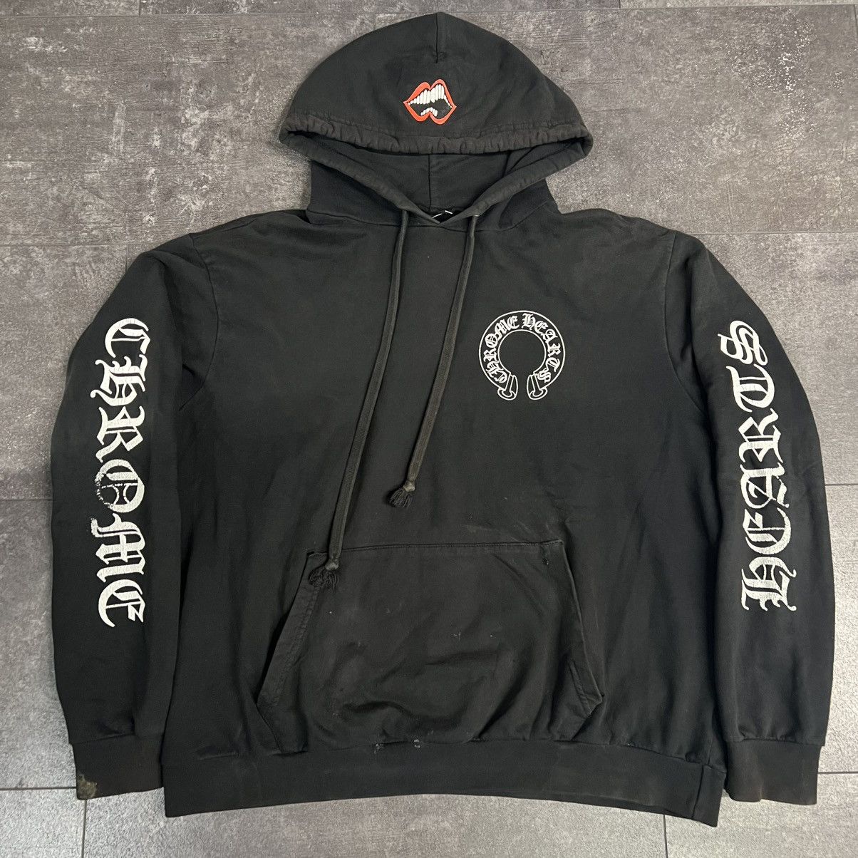 クロムハーツ MattyBoy Chomper Horseshoe Hoodie Buy Chrome Hearts x Matty Boy Chomper Horseshoe Hoodie 'Black