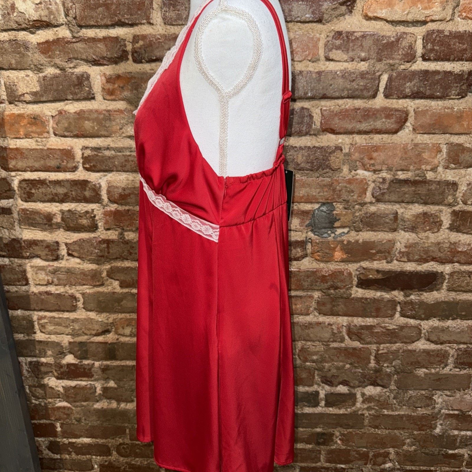 Other Wild Fable NWT Y2K RED Baby Doll LACE Holiday Dress Sz L Size L / US 10 / IT 46 - 4 Thumbnail