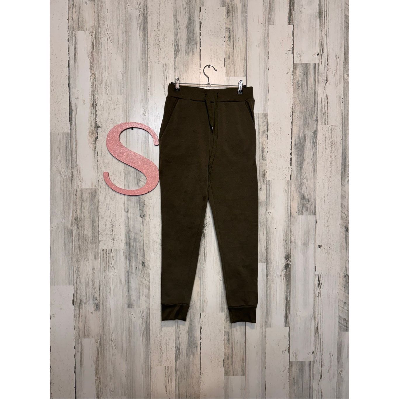 Other Rene Ricci Olive Green Joggers Sweatpants Women’s Size S Cozy Fleece Lined Size 26" / US 2 / IT 38 - 1 Thumbnail