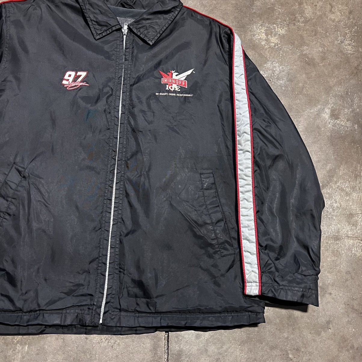 NASCAR Vintage Smirnoff Ice NASCAR Jacket Kurt Busch Zip Up Racing Size US XL / EU 56 / 4 - 5 Thumbnail