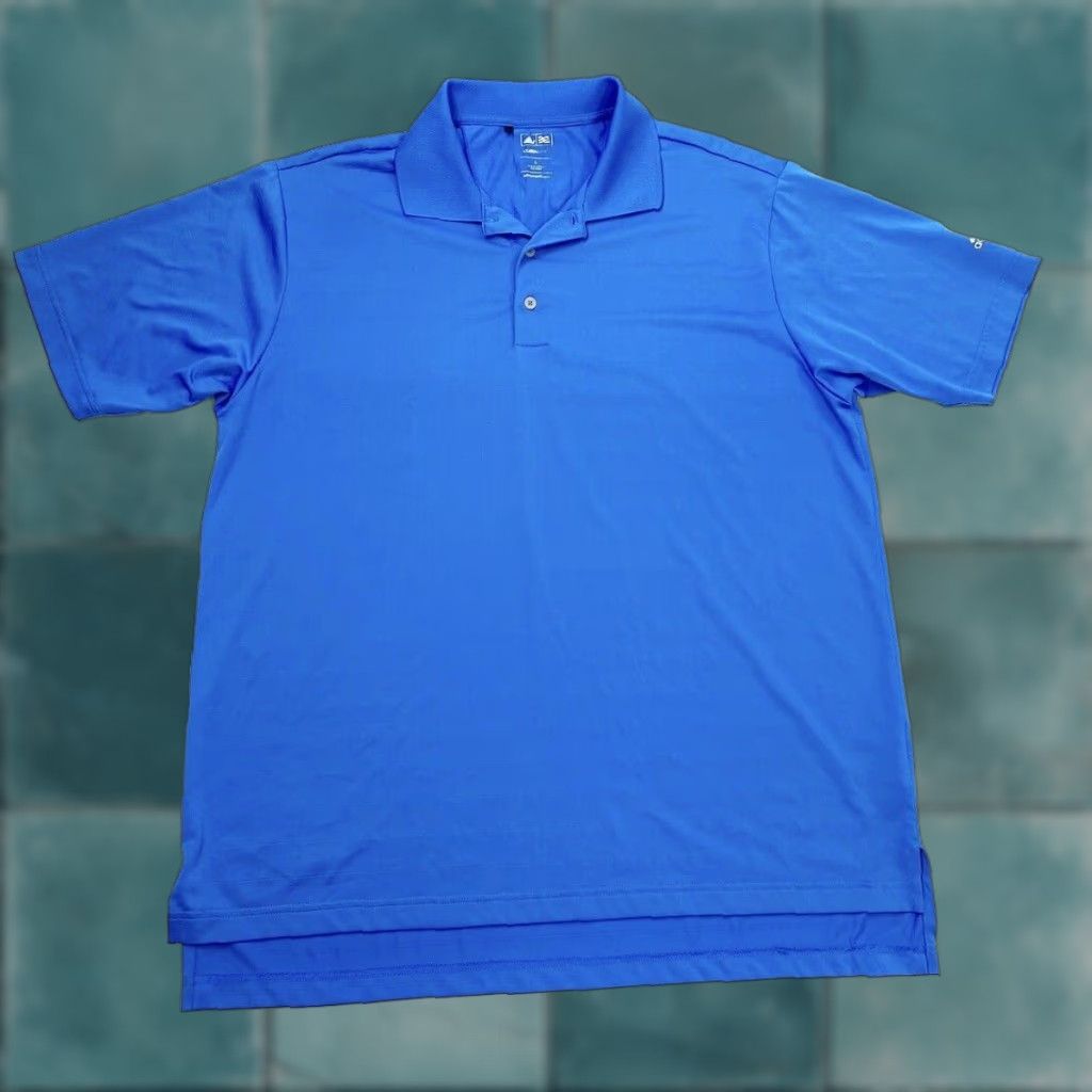 Adidas Adidas Golf Polo Shirt Mens Large Blue Climalite Size US L / EU 52-54 / 3 - 1 Thumbnail