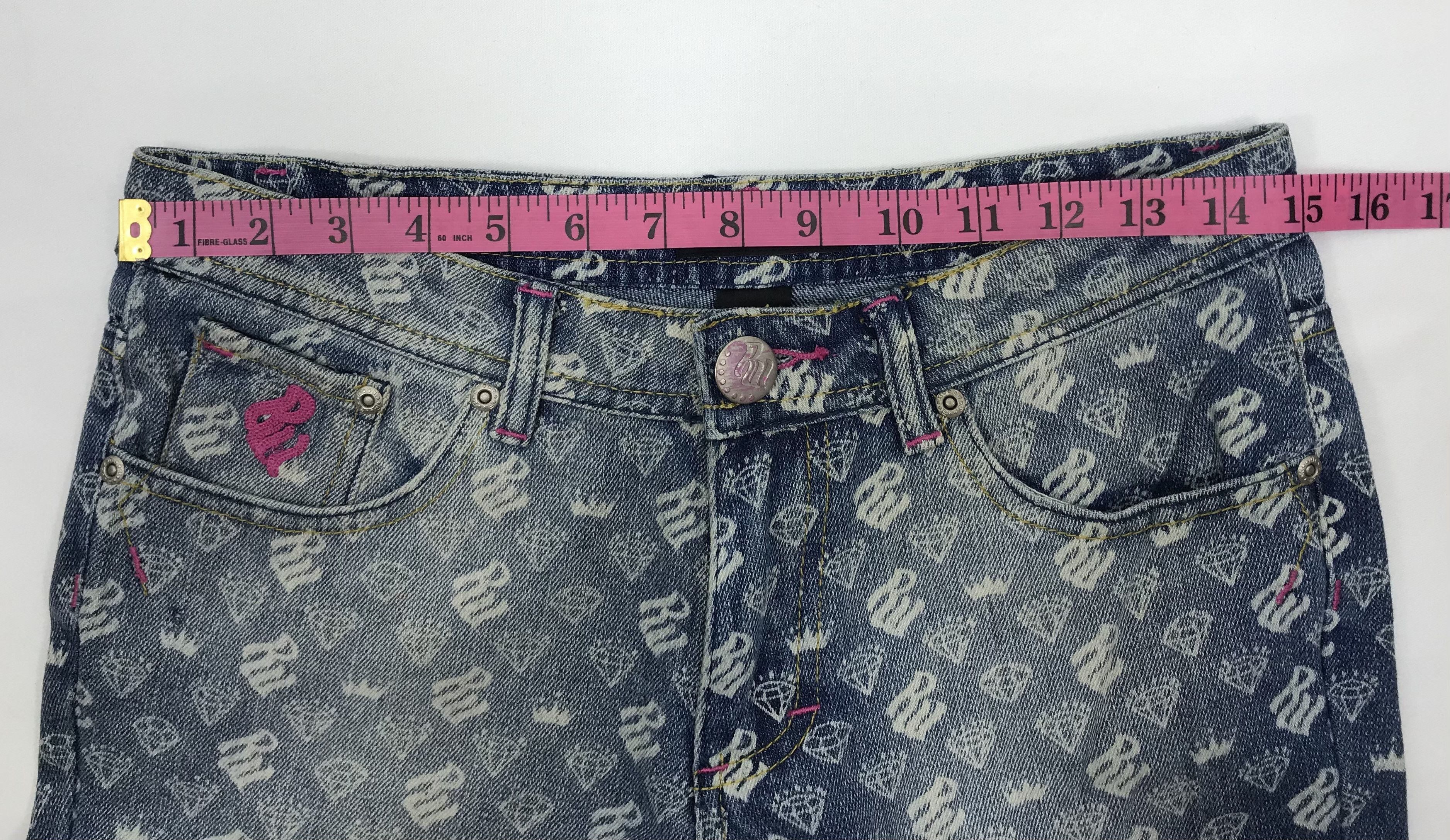 Rocawear Vintage Rocawear Monogram Bell Bottom Flare Jeans Size 29" - 15 Thumbnail