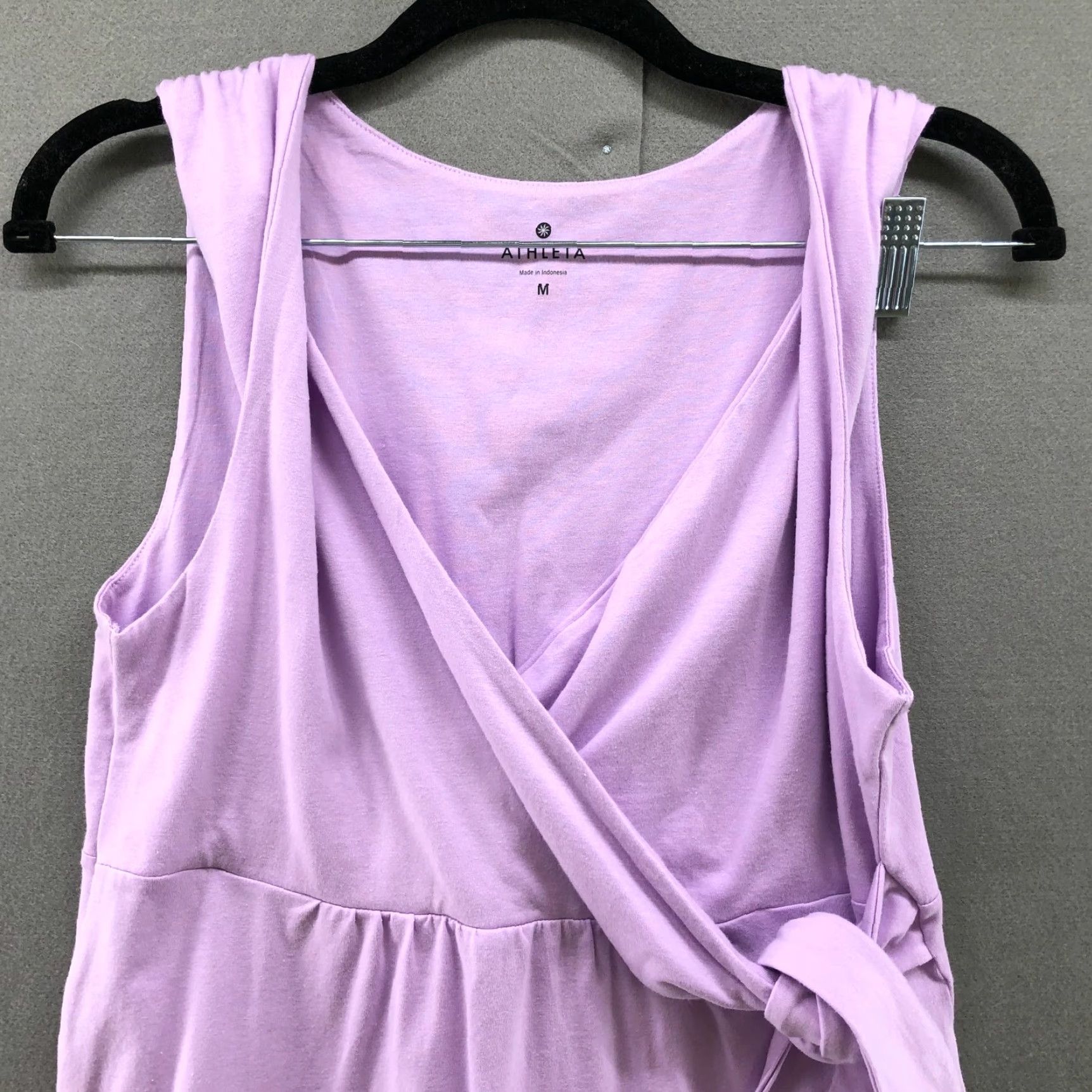 Athleta Athleta Tank Top Womens Medium Purple Modal Blend V-Neck Surplice Tunic Activewear Womens Size M / US 6-8 / IT 42-44 - 4 Thumbnail