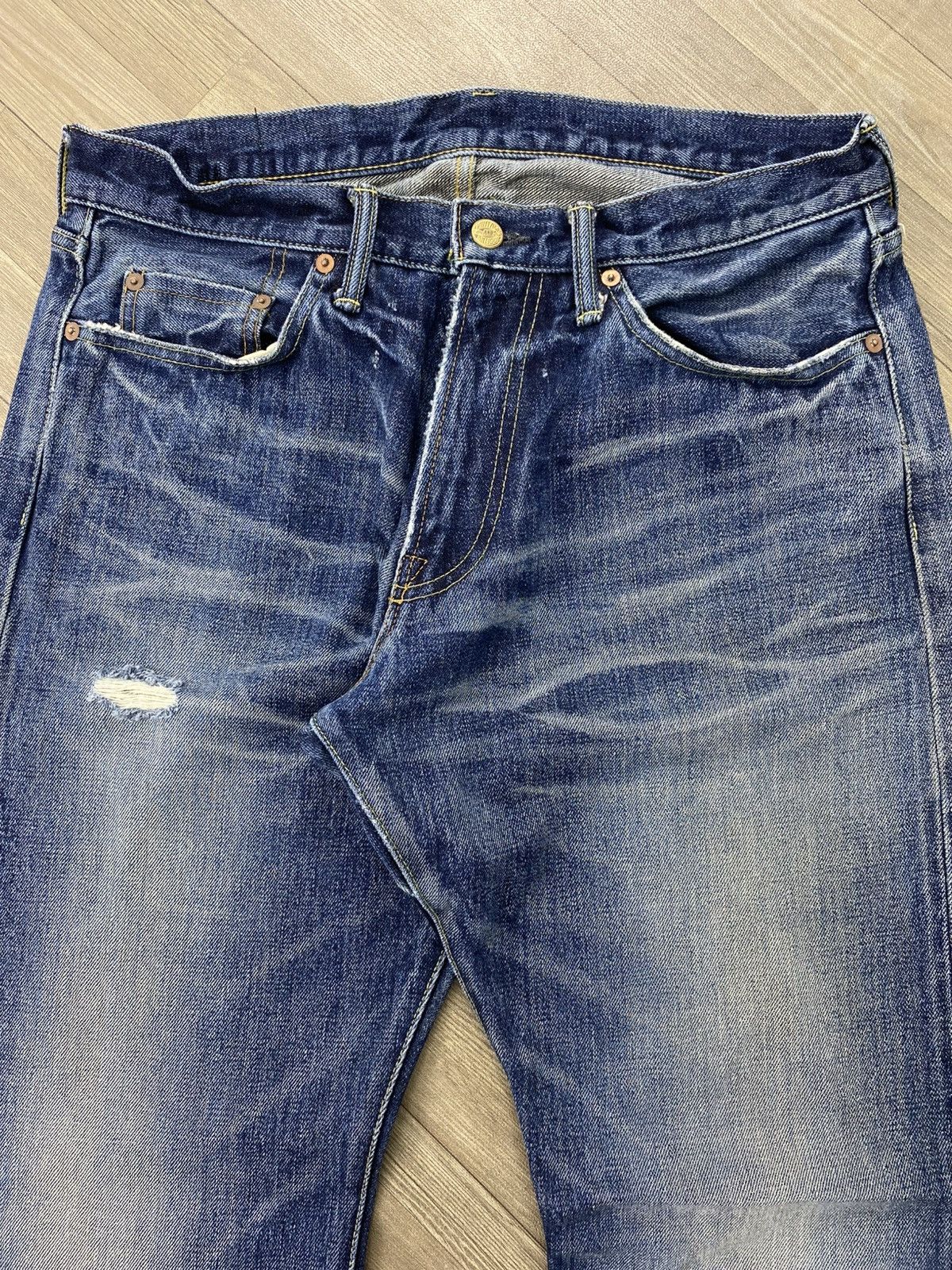 Japanese Brand Knackered Japan Lot402 Selvedge Denim Distressed Faded Jeans Size US 34 / EU 50 - 4 Thumbnail