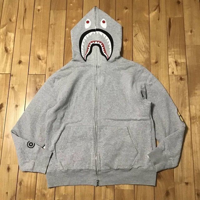 Bape 2005 BAPE 2nd Shark Full Zip Hoodie a bathing ape NIGO PONR Size US M / EU 48-50 / 2 - 2 Thumbnail