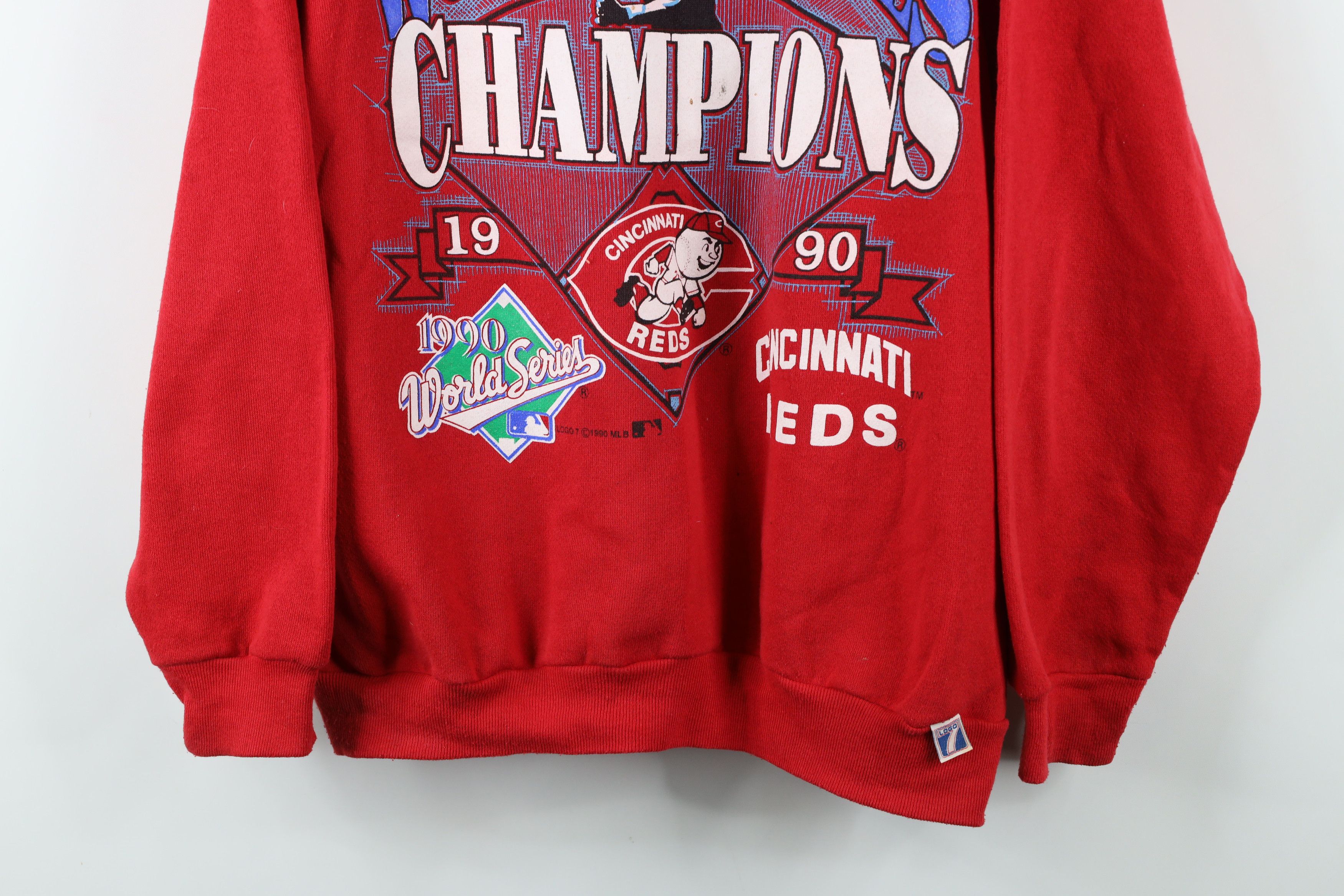 Vintage Vintage Champs Cincinnati Reds Baseball Sweatshirt USA Red Size US XL / EU 56 / 4 - 3 Thumbnail