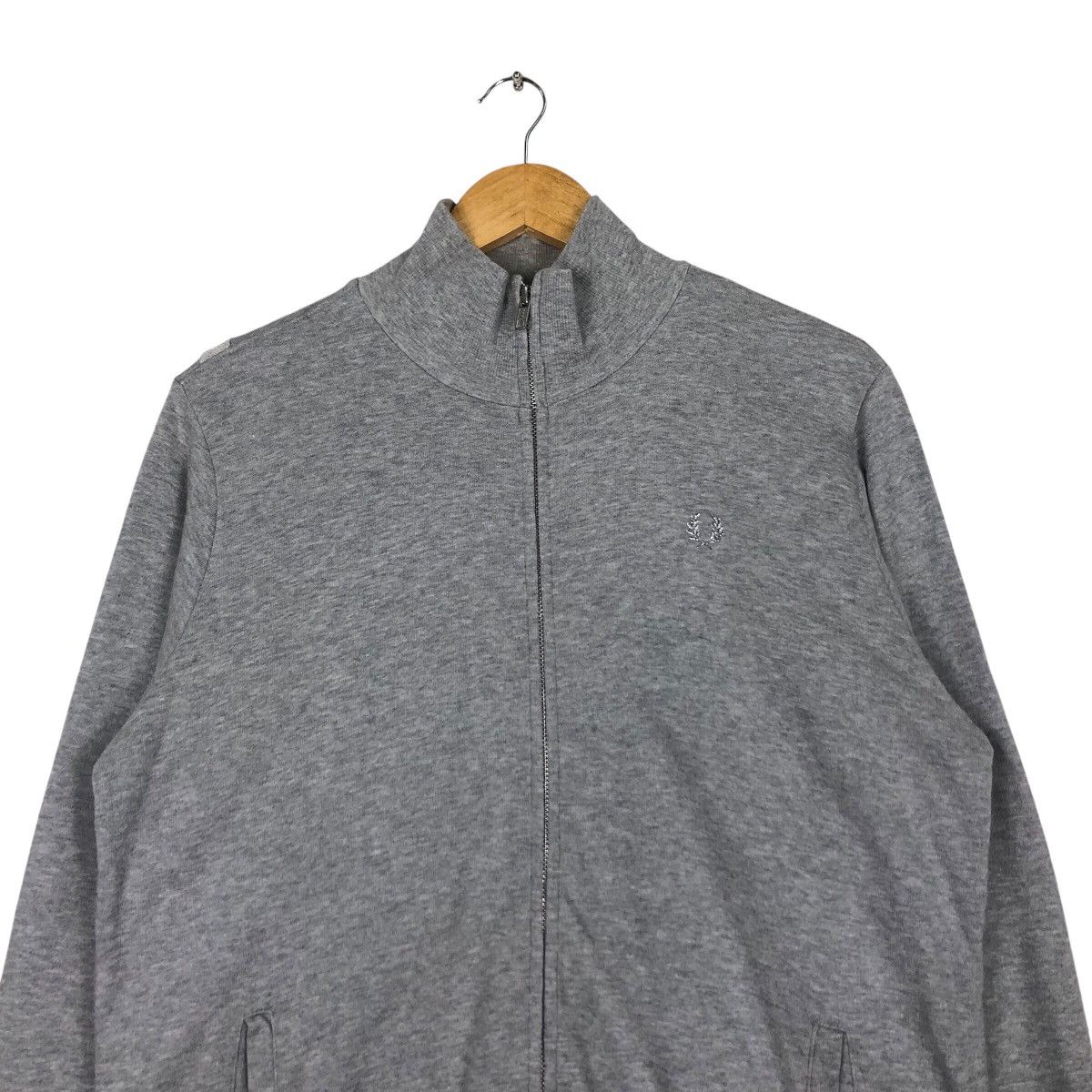 FRED × Fred Perry × Vintage Fred Perry Great Britain Rare Big Logo Sweater Jacket Medium Size US M / EU 48-50 / 2 - 3 Thumbnail
