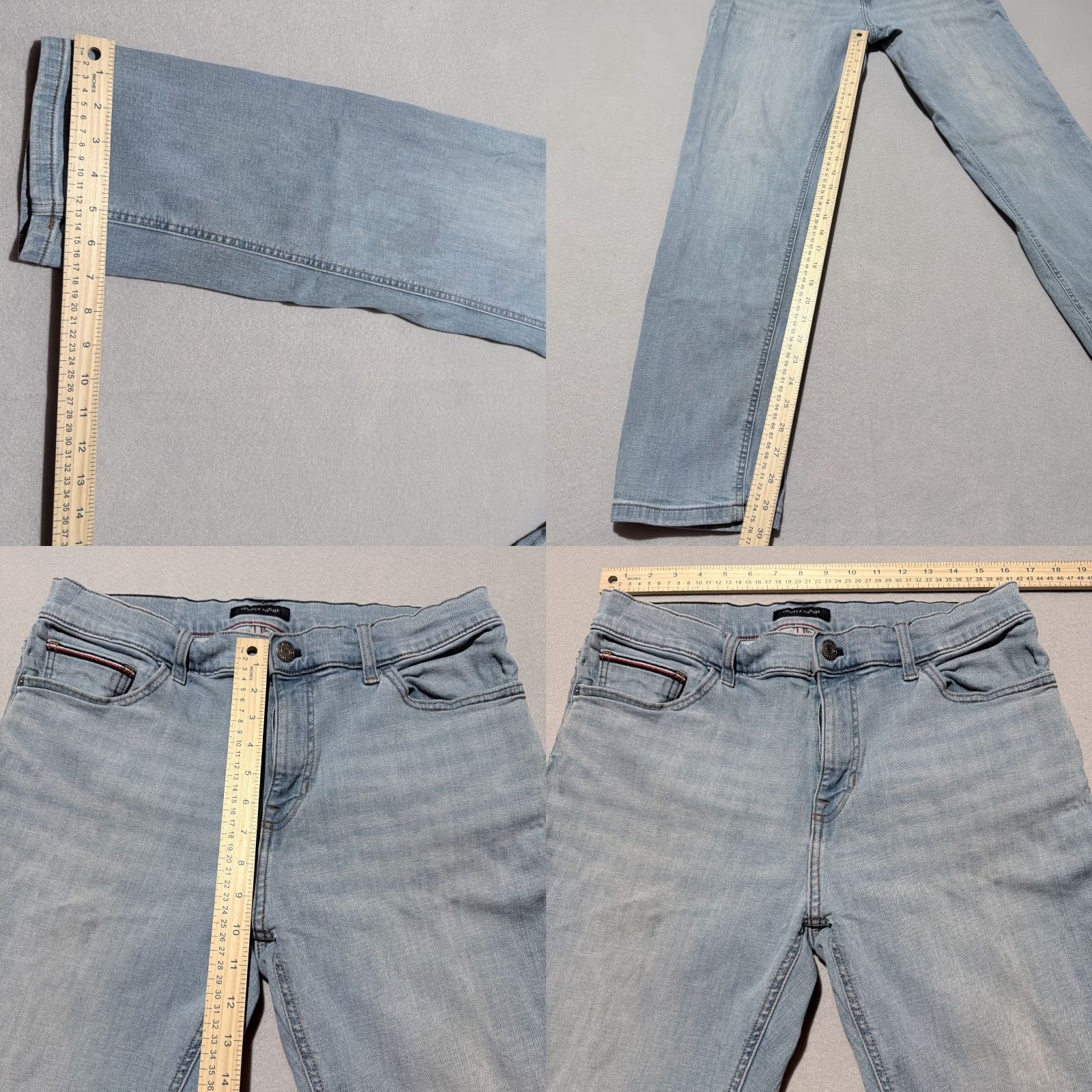Tommy Hilfiger Tommy Hilfiger Skinny Jeans Men's Medium Wash Denim Stretch Slim Classic - 34X32 Blue Jeans Size US 34 / EU 50 - 9 Thumbnail