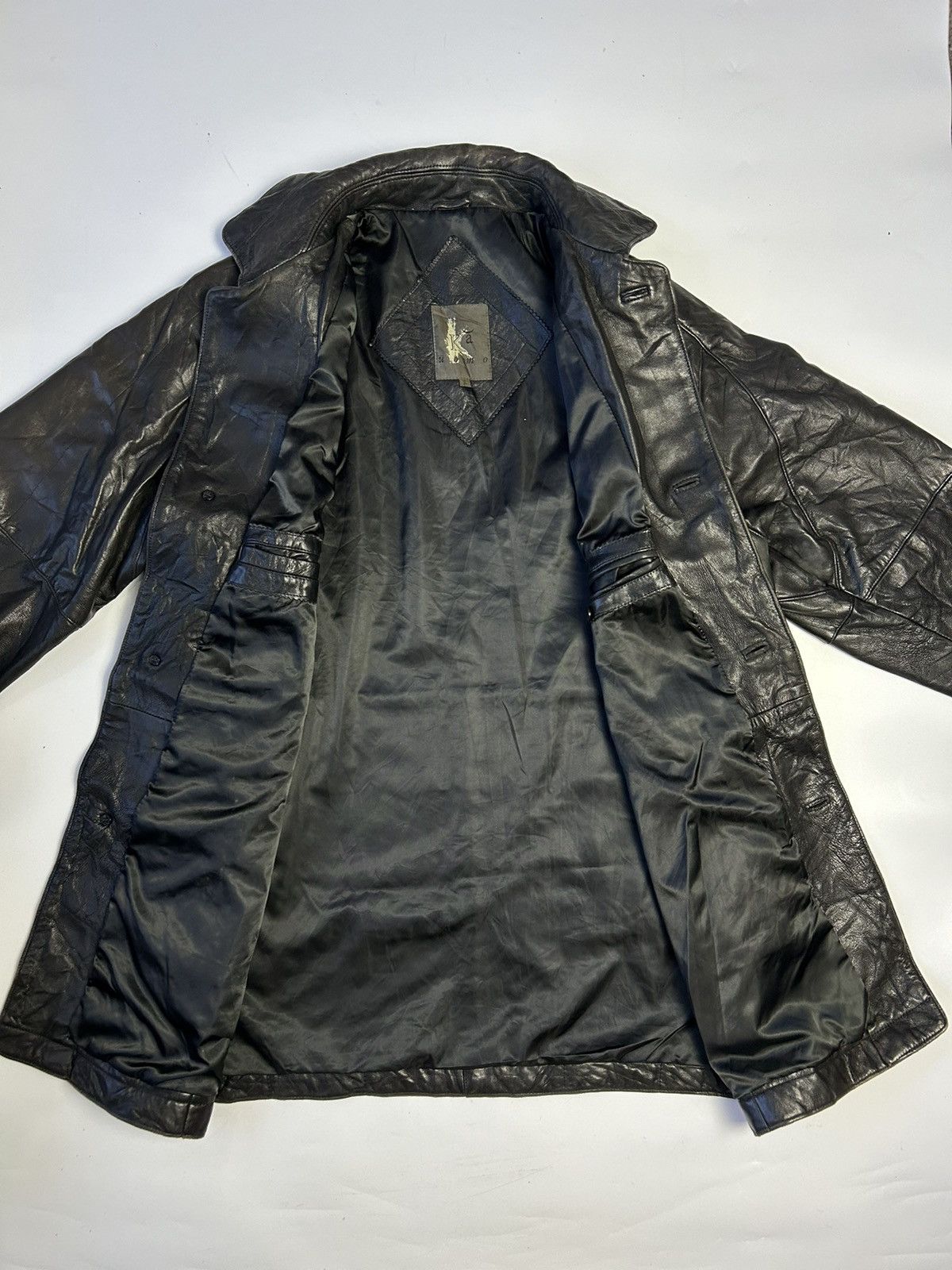 Genuine Leather × Japanese Brand × Krizia Uomo KA UOMO LEATHER JACKET Size US L / EU 52-54 / 3 - 2 Thumbnail