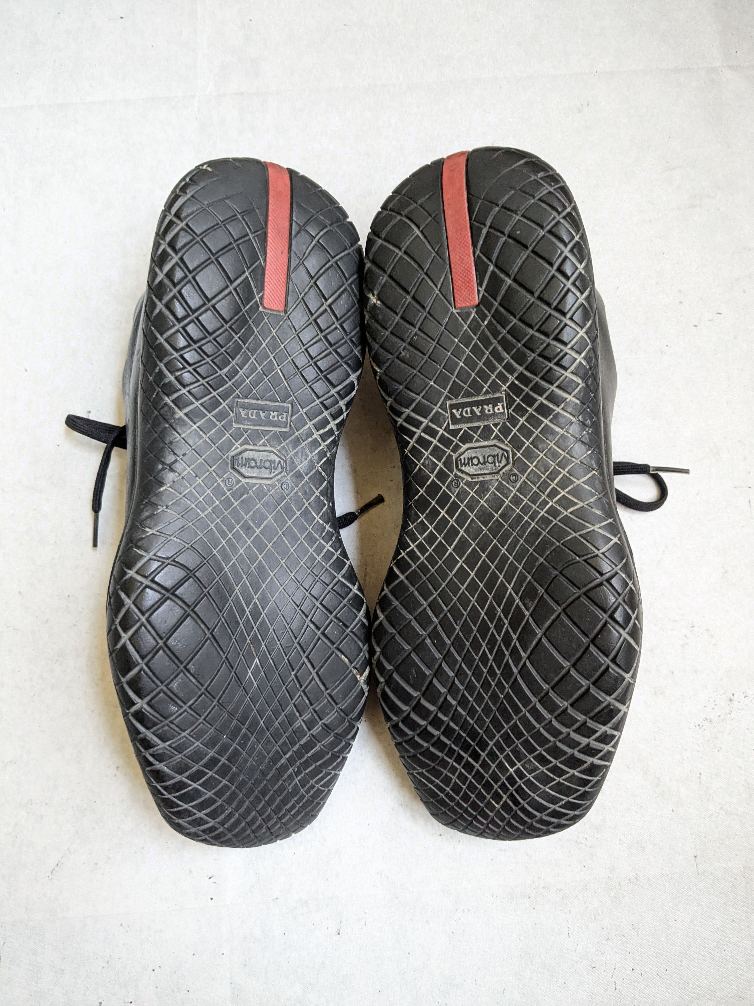 Prada Prada Sneakers Black 11 Low Tops Leather Vibram Size US 11 / EU 44 - 18 Thumbnail