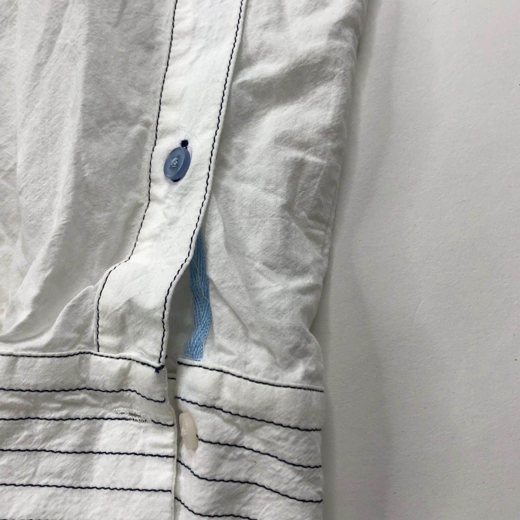 Scotch & Soda Scotch & Soda Shirt XS White Cotton Long Sleeve Button-Up Women's Cropped Shirt XS White Size XS / US 0-2 / IT 36-38 - 3 Thumbnail