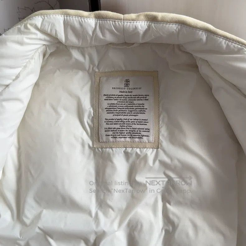 Brunello Cucinelli Brunello Cucinelli Suede Down Jacket Size S / US 4 / IT 40 - 2 Thumbnail