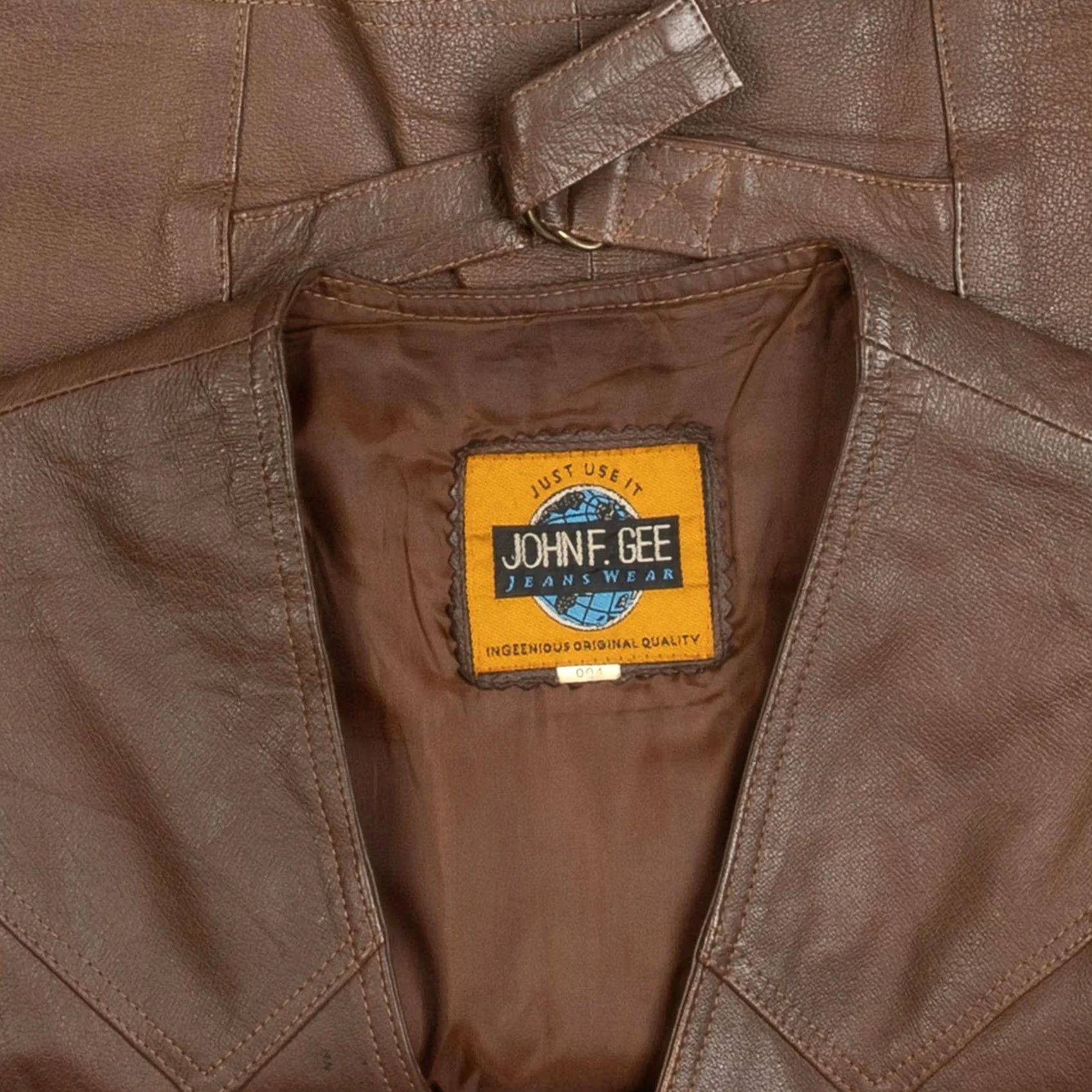 Vintage VINTAGE Leather Vest Jacket Medium Men's 1980s Brown Western Rodeo Size US S / EU 44-46 / 1 - 5 Thumbnail