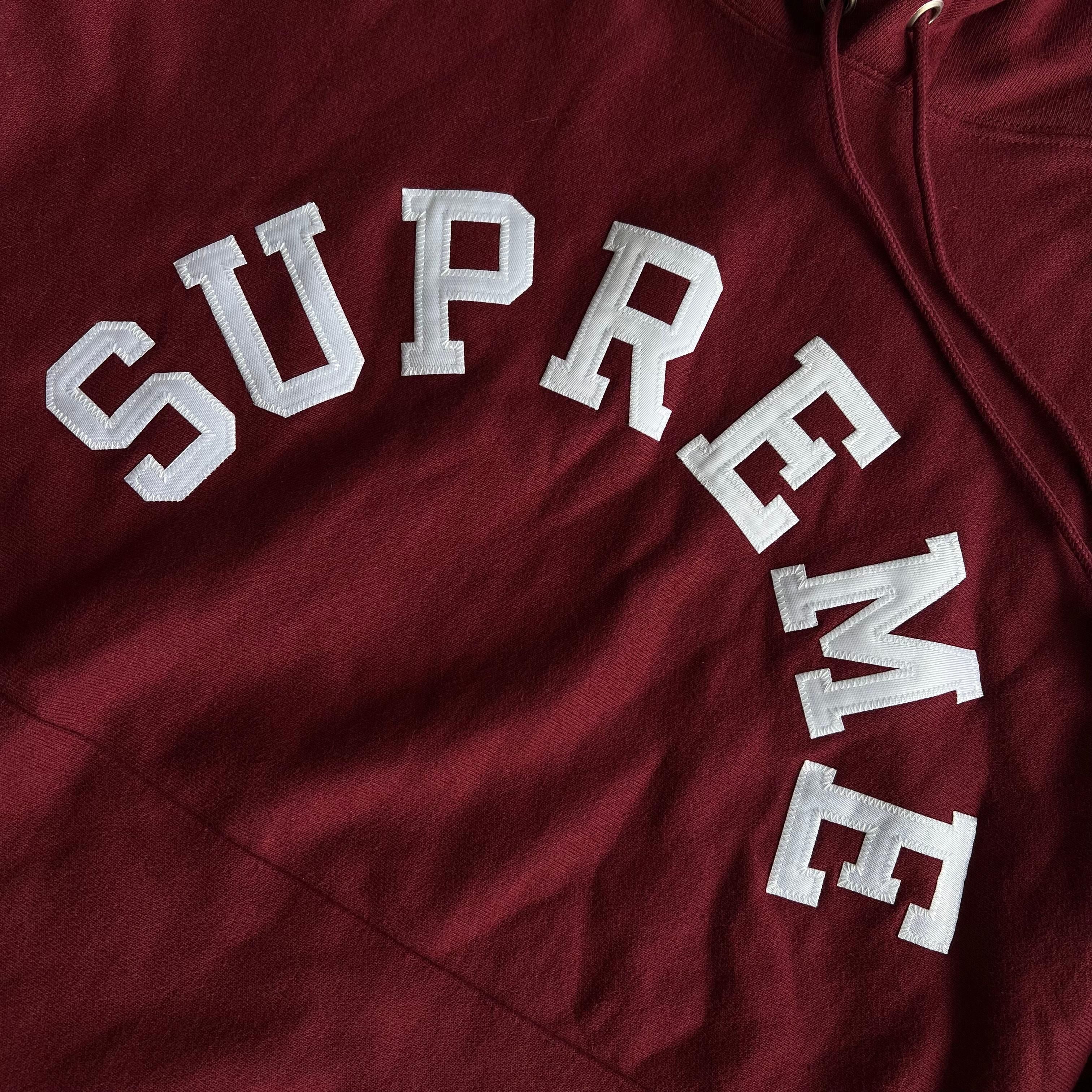 Champion × Supreme Supreme x Champion Hooded Arc Logo Wine Red Size US XL / EU 56 / 4 - 2 Thumbnail