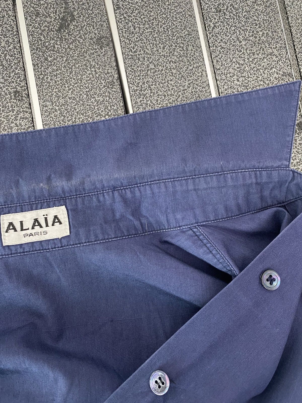 Alaia Vintage 80’s Alaia Oversized Shirt Size M / US 6-8 / IT 42-44 - 10 Thumbnail