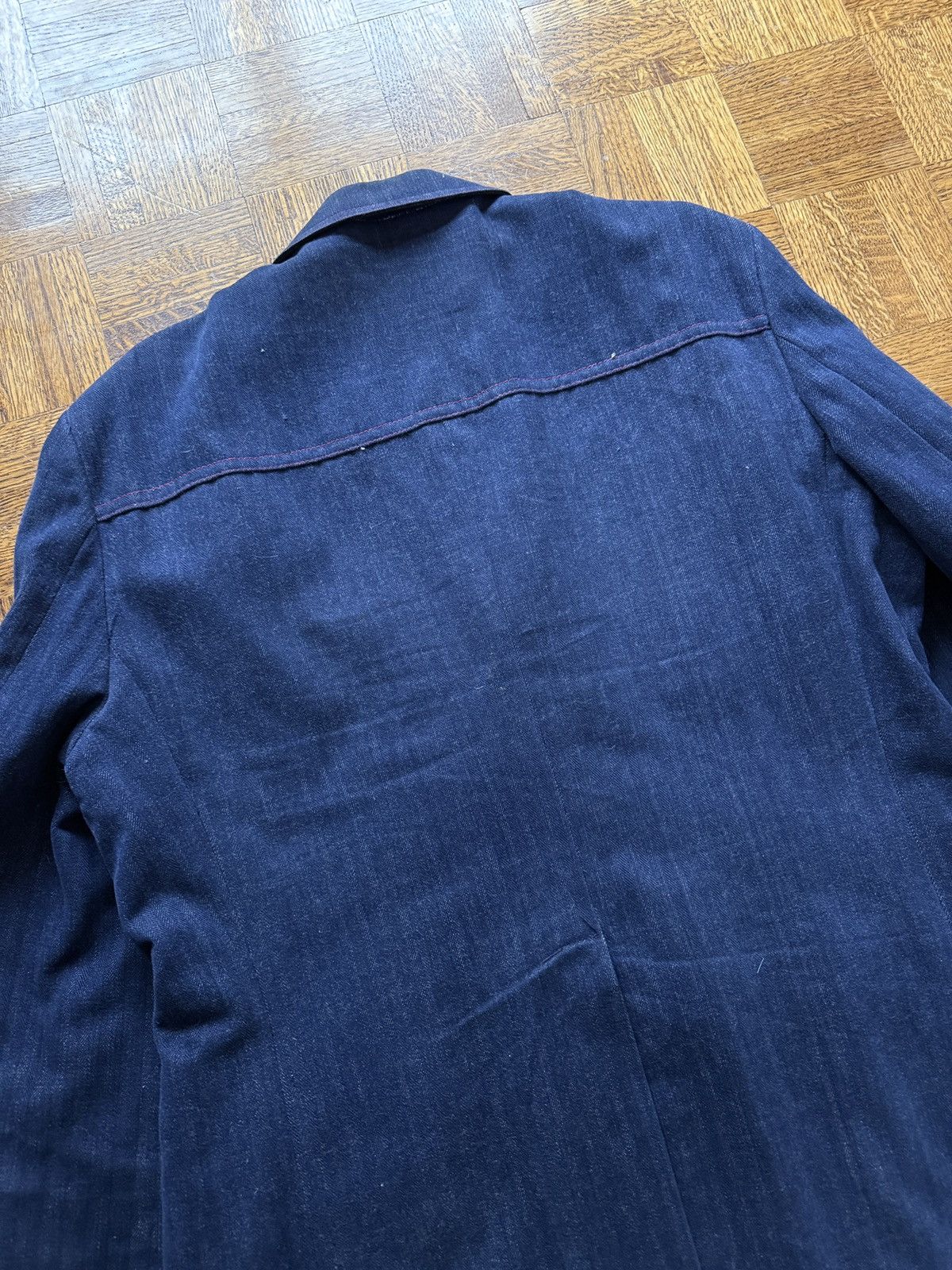 Vintage Vintage 70s Hudson's Darwood Textured Herringbone Blazer Size US L / EU 52-54 / 3 - 9 Thumbnail