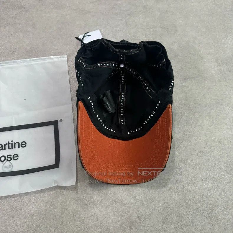 Martine Rose Martine Rose 25SS black and orange rolled-edged cap Size ONE SIZE - 2 Thumbnail