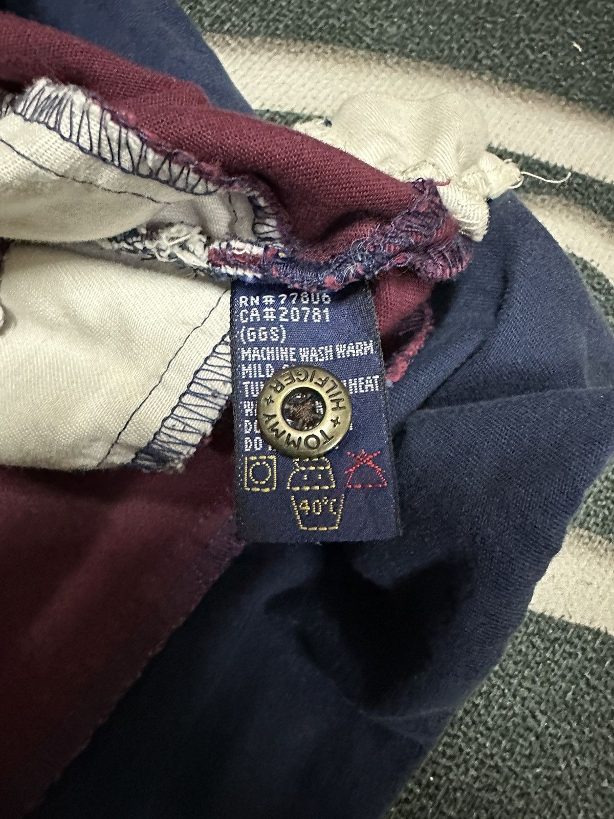 Tommy Hilfiger Vintage 90s Tommy hilfiger rugby shirt hockey jersey Size US L / EU 52-54 / 3 - 3 Thumbnail