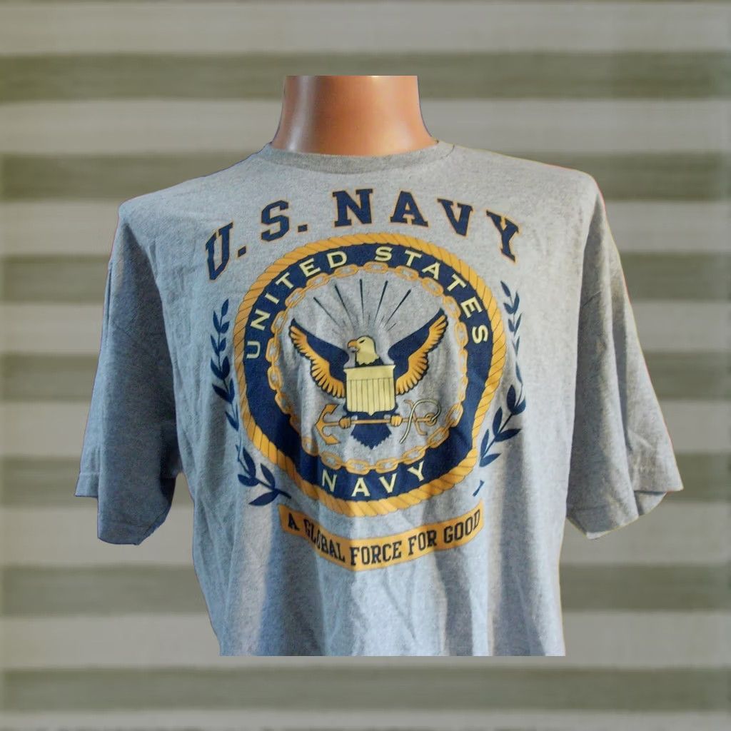 Vintage USNAVY A Global Force for Good vtg Shirt Mens 2XL USN NAVAL WARFARE Size US XXL / EU 58 / 5 - 1 Thumbnail