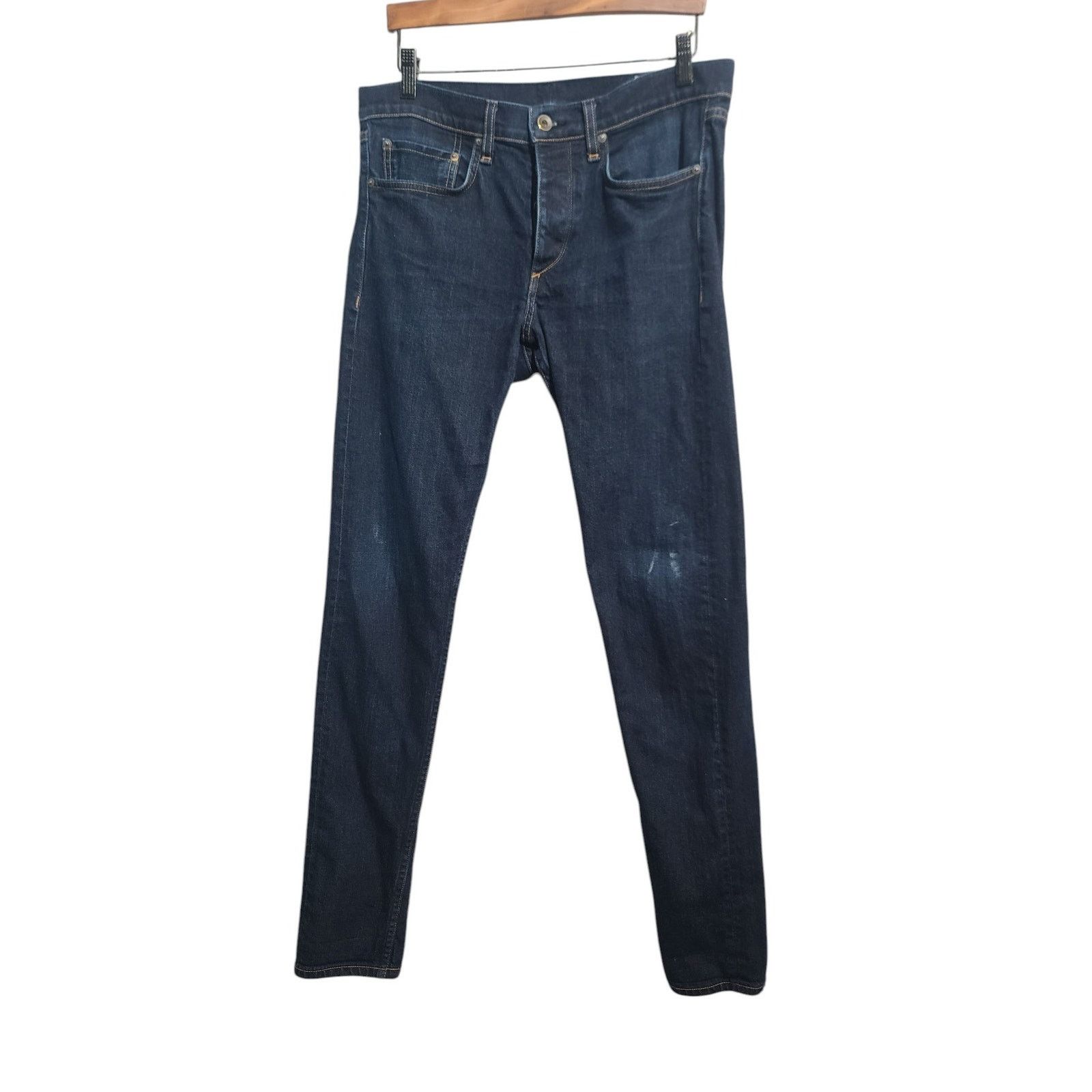 Rag & Bone RAG & BONE Fit 1 Extra Slim Jeans In Rinse Selvedge Size US 32 / EU 48 - 2 Thumbnail