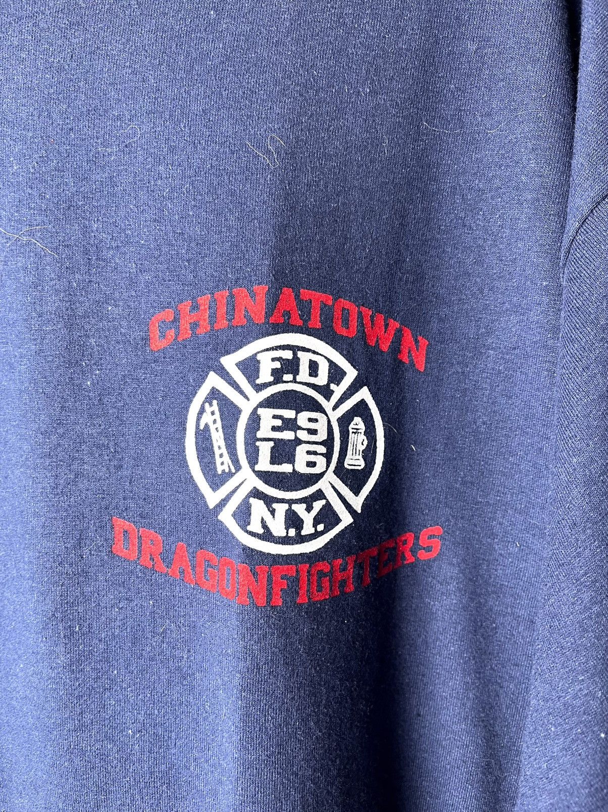 Vintage Vintage FDNY Chinatown Fire Department Graphic Tee Size US XL / EU 56 / 4 - 3 Thumbnail