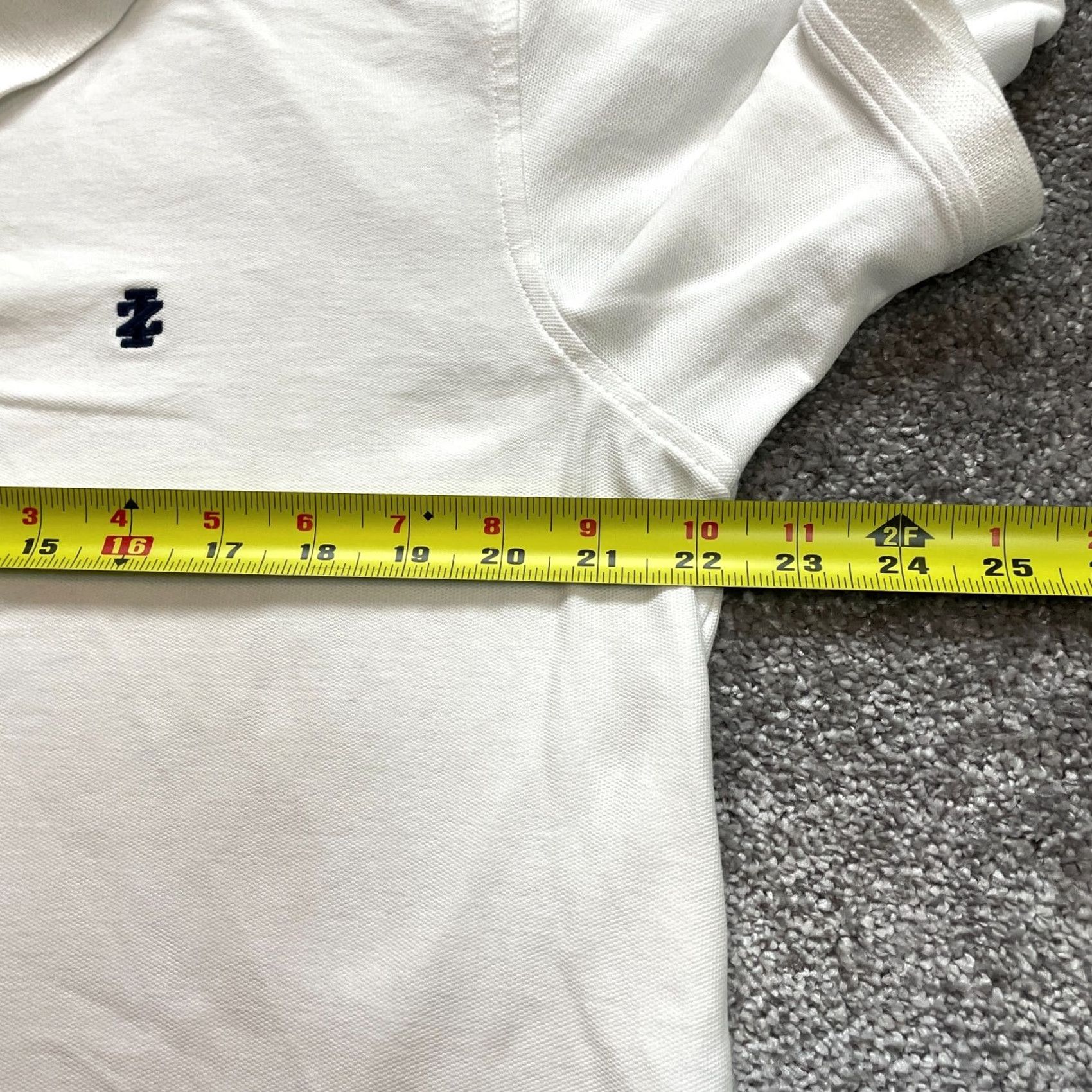 Izod IZOD Polo Shirt Mens L White Advantage Performance Logo Top Size US L / EU 52-54 / 3 - 6 Thumbnail
