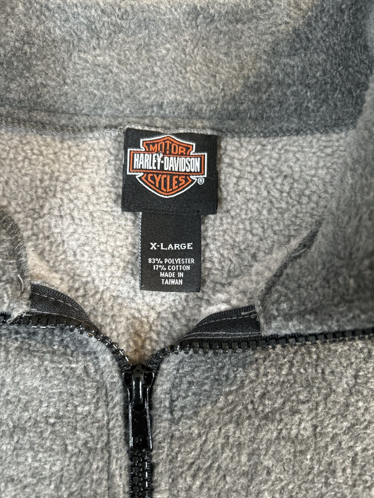 Harley Davidson Harley-Davidson Men’s 1/4 Zip Fleece 0196 Size US XL / EU 56 / 4 - 3 Thumbnail