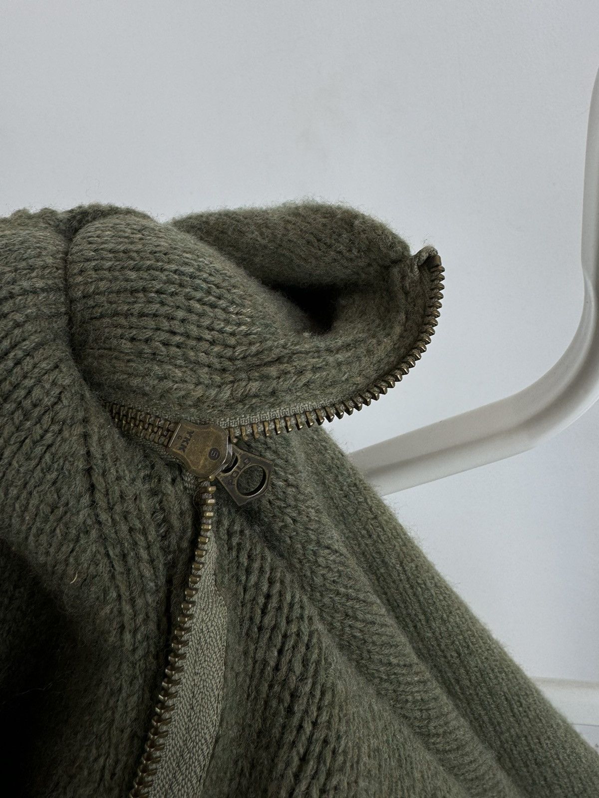 Vintage Vintage Polo Ralph Lauren Military Style Zip Sweater Size US XL / EU 56 / 4 - 5 Thumbnail