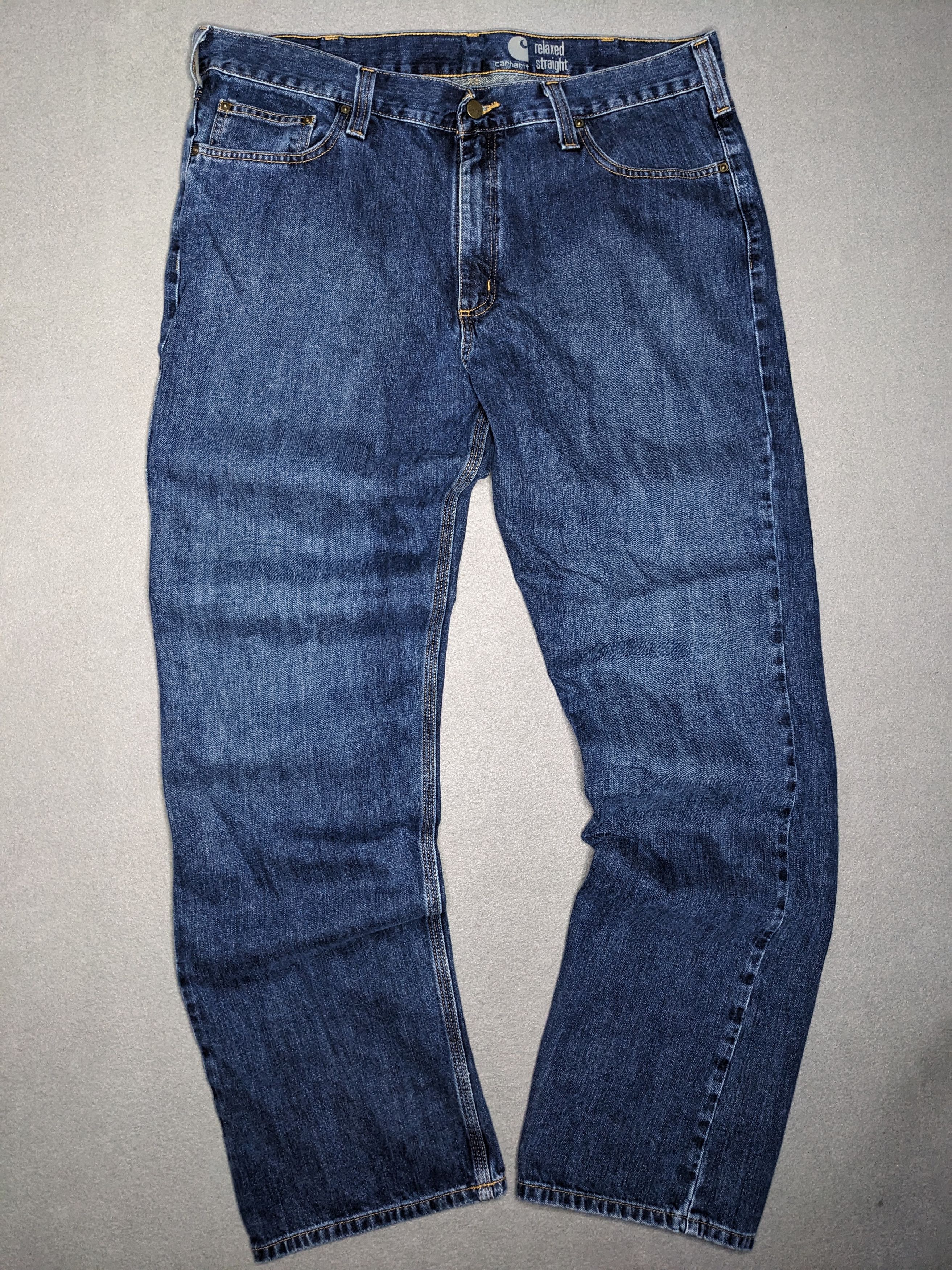 Carhartt Carhartt Relaxed Straight Jeans 38x35 Blue Denim B320 WTB Size US 38 / EU 54 - 2 Thumbnail