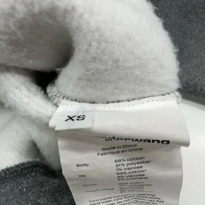 Alexander Wang Alexander Wang Gray Loose Letter Print Sweatshirt - Size XS / US 0-2 / IT 36-38 - 3 Thumbnail