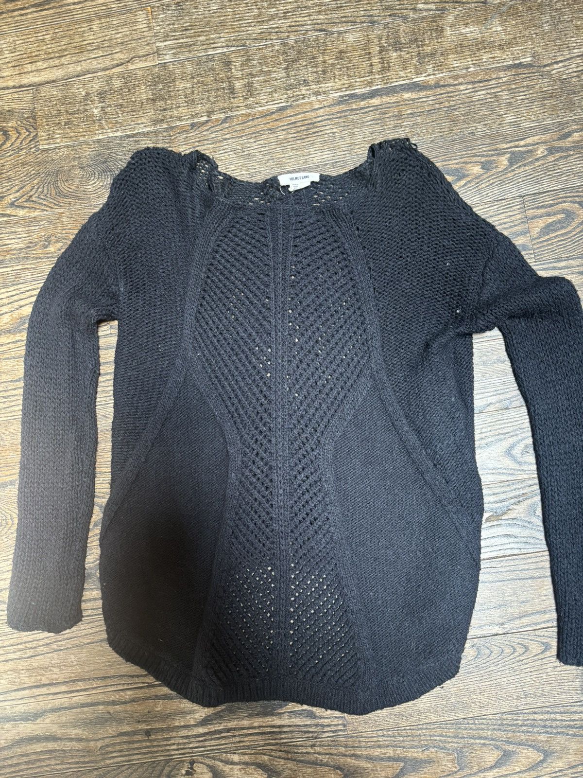 Helmut Lang Black Knit Sweater