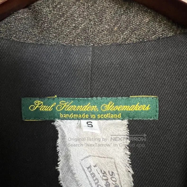 Paul Harnden Shoemakers Long Balzer Coat in Dark Brown Tweed. Size US S / EU 44-46 / 1 - 5 Thumbnail