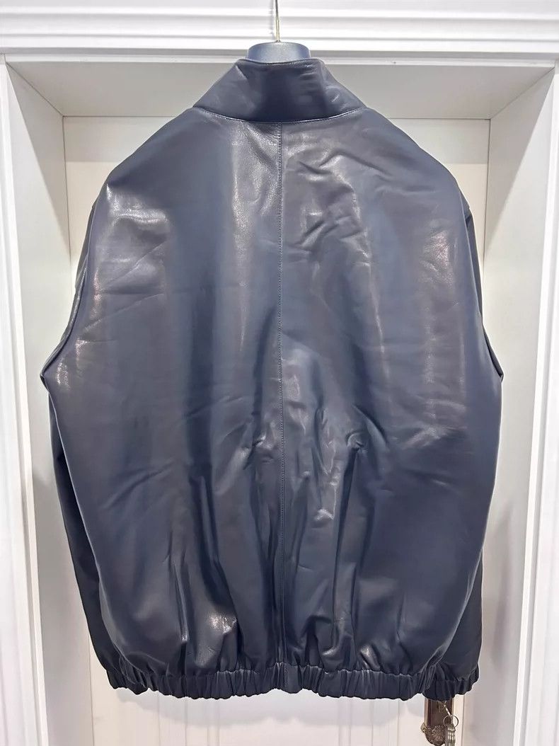 Loro Piana LORO PIANA Dermatic goat hair two-sided leather jacket lea Size US XXL / EU 58 / 5 - 2 Thumbnail