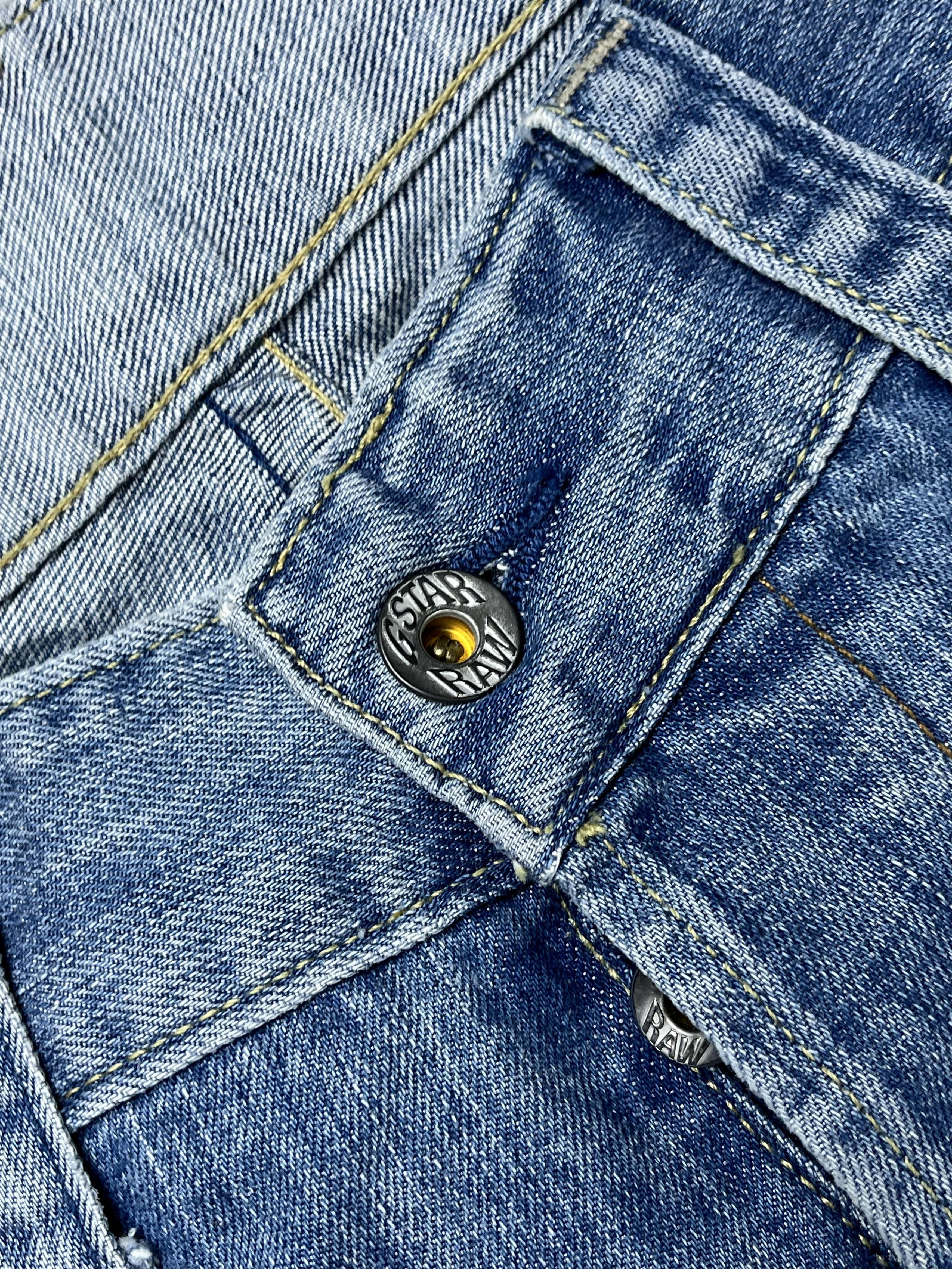 G-Star × Japanese Brand × Vintage G-Star Embroidery Dragon Washed Custom Work Jean Size US 31 - 6 Thumbnail