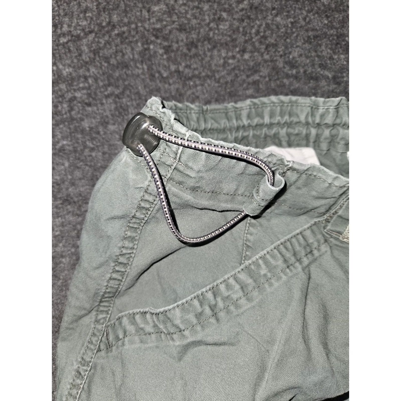 Vintage Columbia Shorts Womens Large Gray Utility Twill Elastic Waist Hiking Outdoor Desert? Size 36" / US 14 / IT 50 - 6 Thumbnail