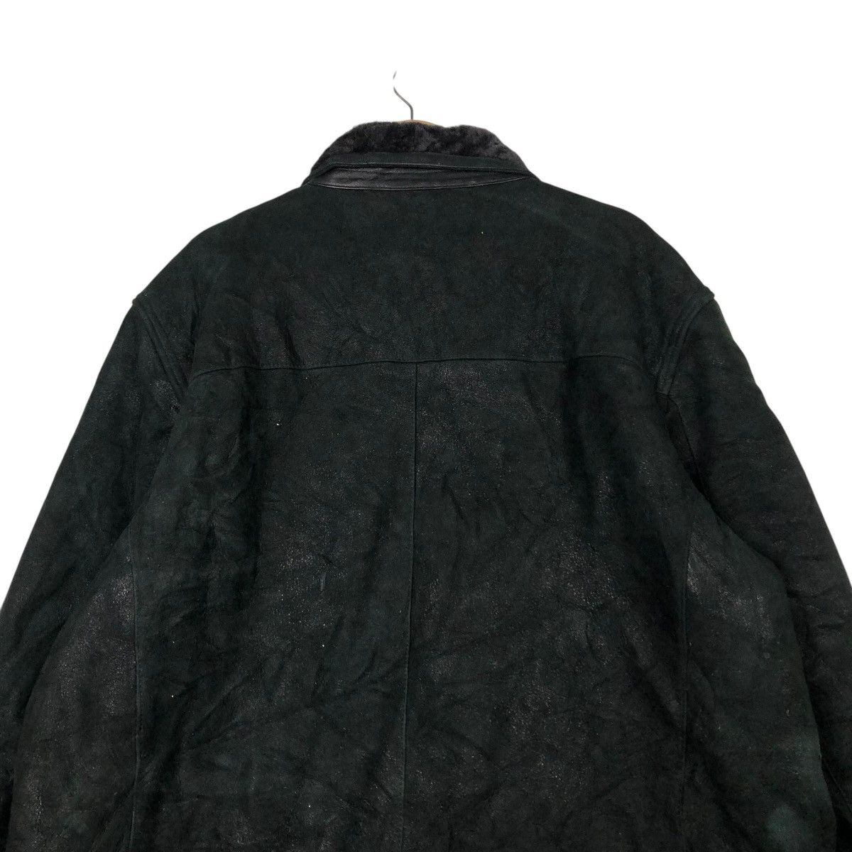 Andrew Marc 🔥VINTAGE LEATHER JACKET ANDREW MARC LAMB FUR BLANKET Size US XXL / EU 58 / 5 - 9 Thumbnail