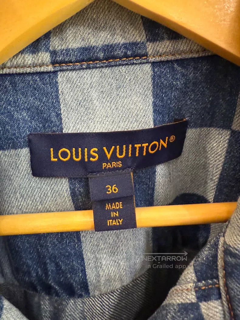 Louis Vuitton Louis Vuitton Checkerboard denim jacket Size XS / US 0-2 / IT 36-38 - 4 Thumbnail