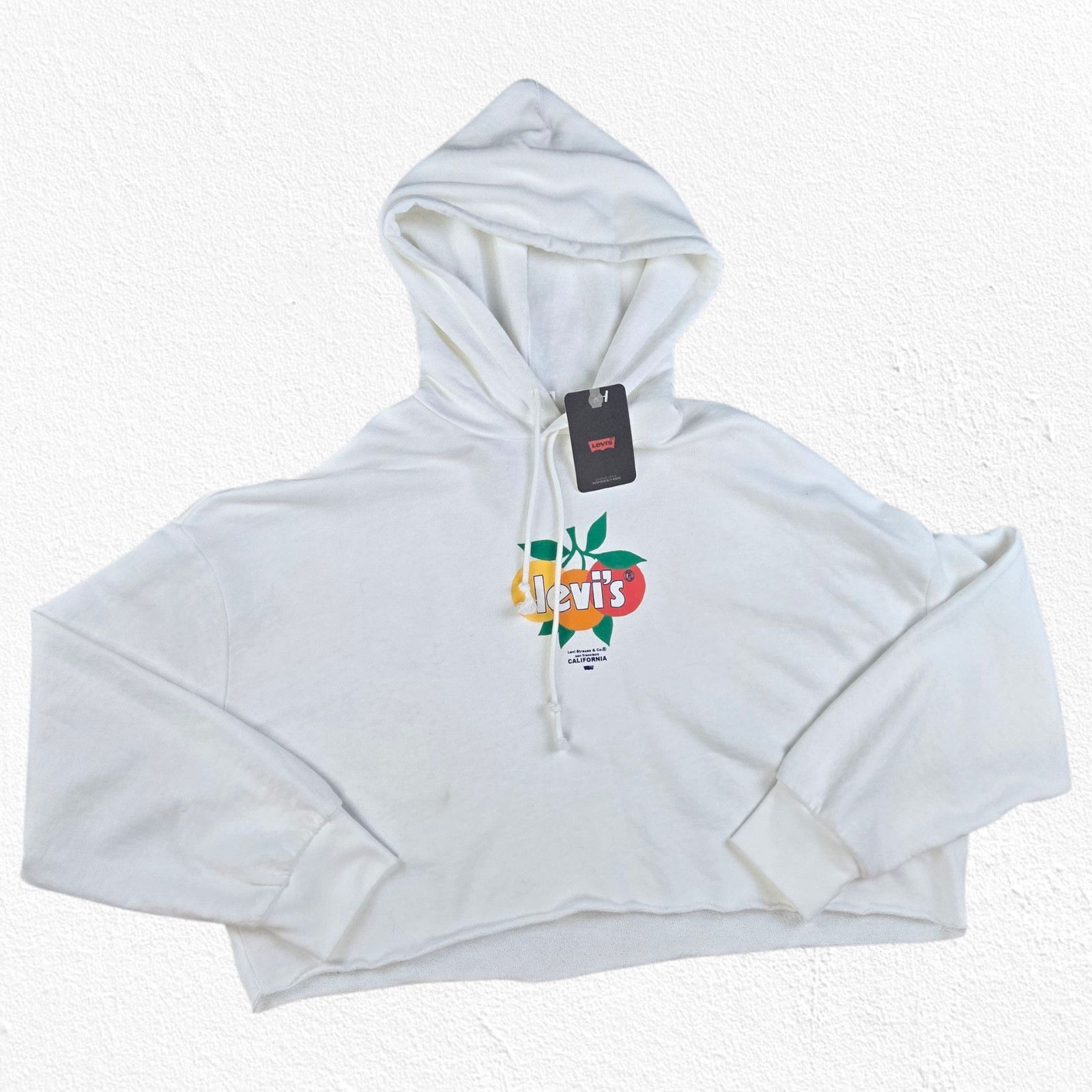Levi's Levi’s White Cropped Graphic Hoodie California Size Medium Size M / US 6-8 / IT 42-44 - 2 Thumbnail