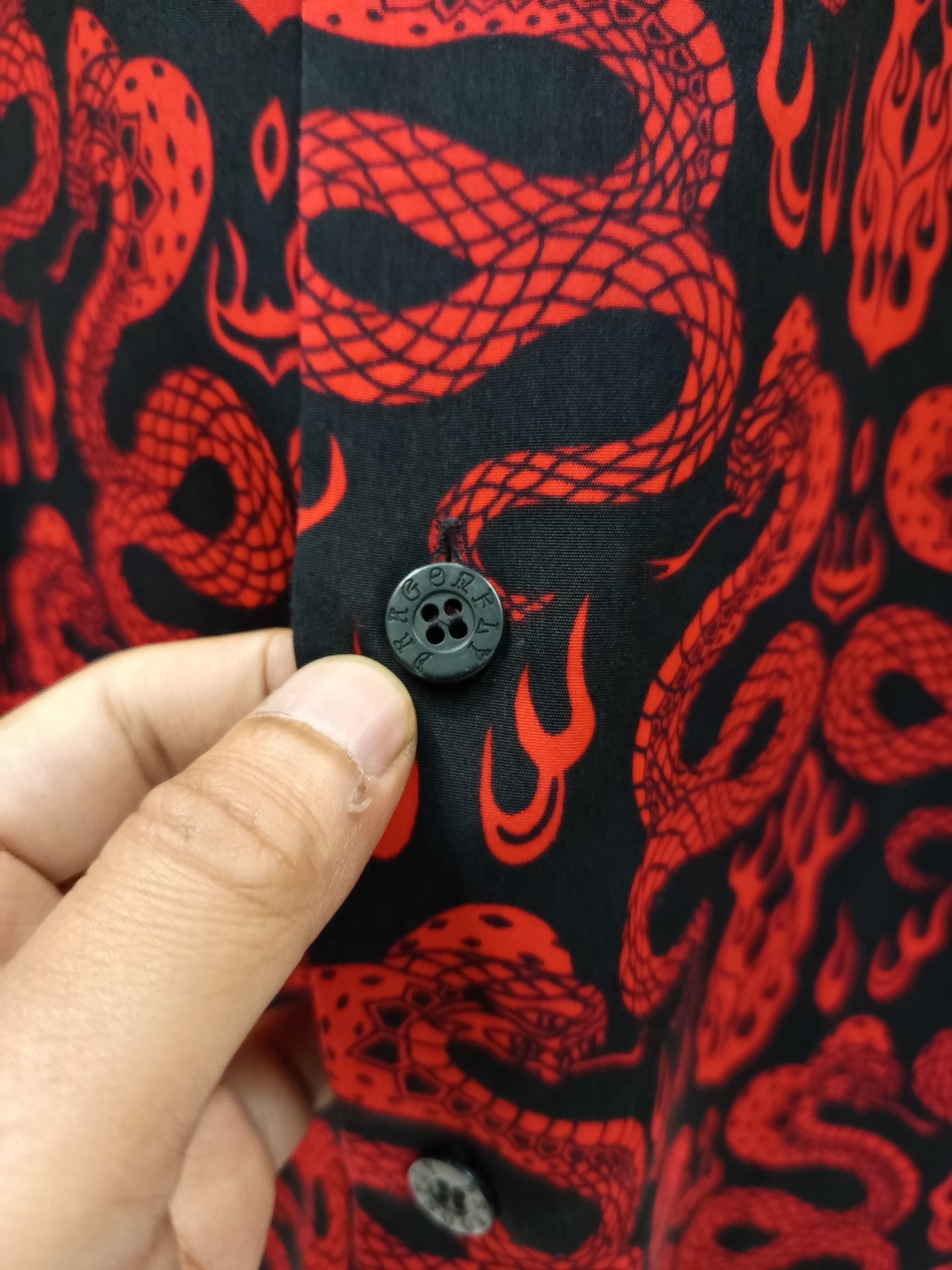 Dragonfly Dragonfly Snake Flame AOP Camp Collar Shirt Size US M / EU 48-50 / 2 - 12 Thumbnail