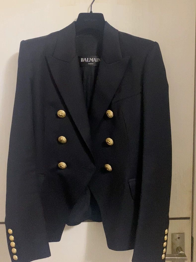 Balmain Classic Double-Breasted Blazer by Balmain Size US M / EU 48-50 / 2 - 1 Thumbnail