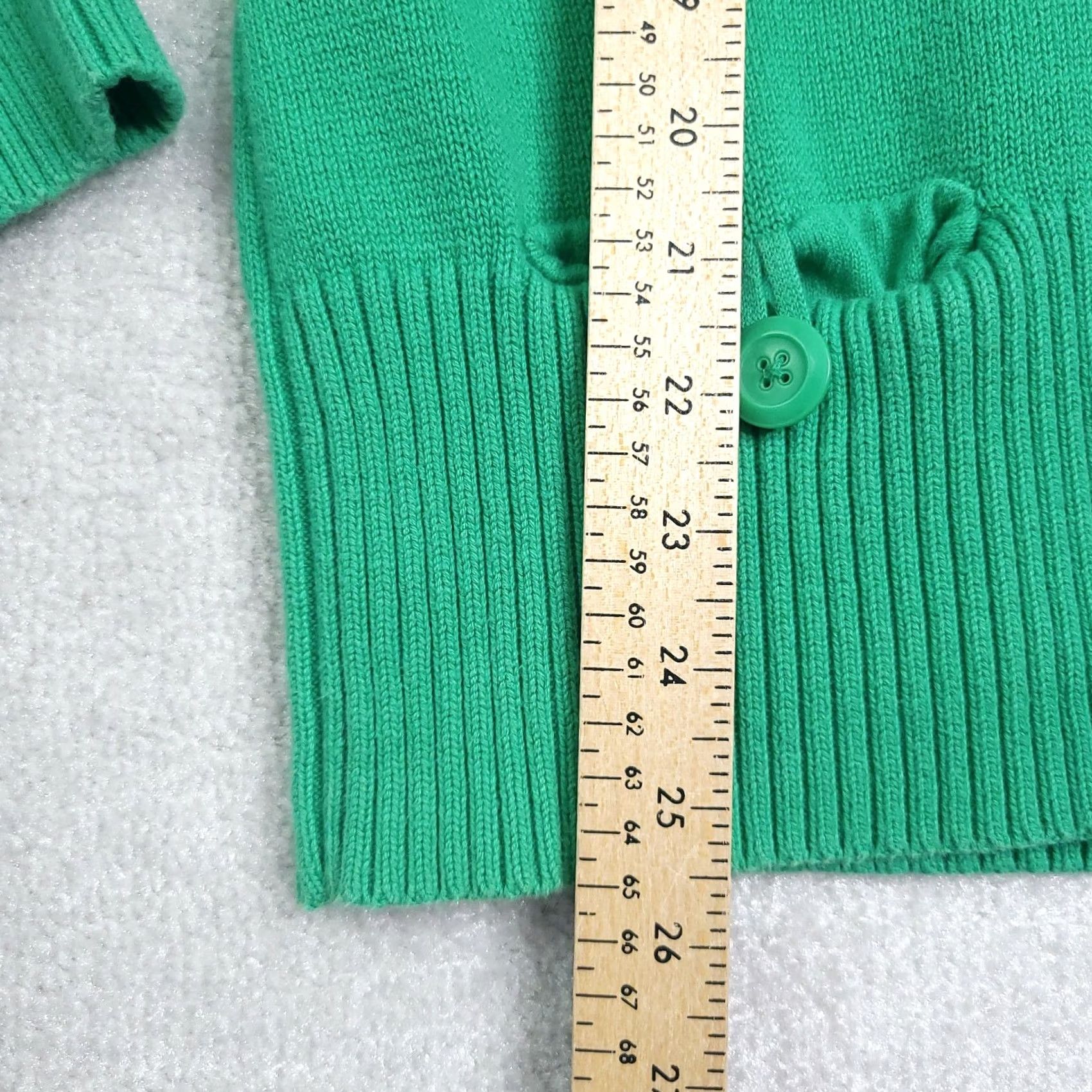 Jones New York VINTAGE Jones New York Sport Sweater Women's Large Green Pullover Button Size L / US 10 / IT 46 - 6 Thumbnail