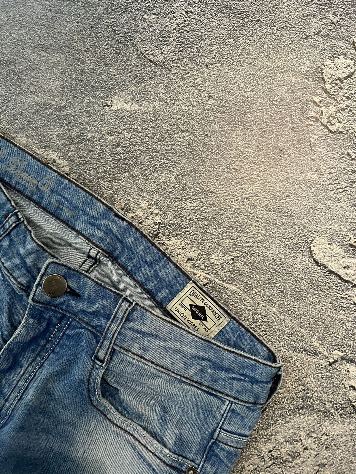 Japanese Brand SWAG Draped Distressed Glamour Skinny Archive Jeans Size US 30 / EU 46 - 6 Thumbnail
