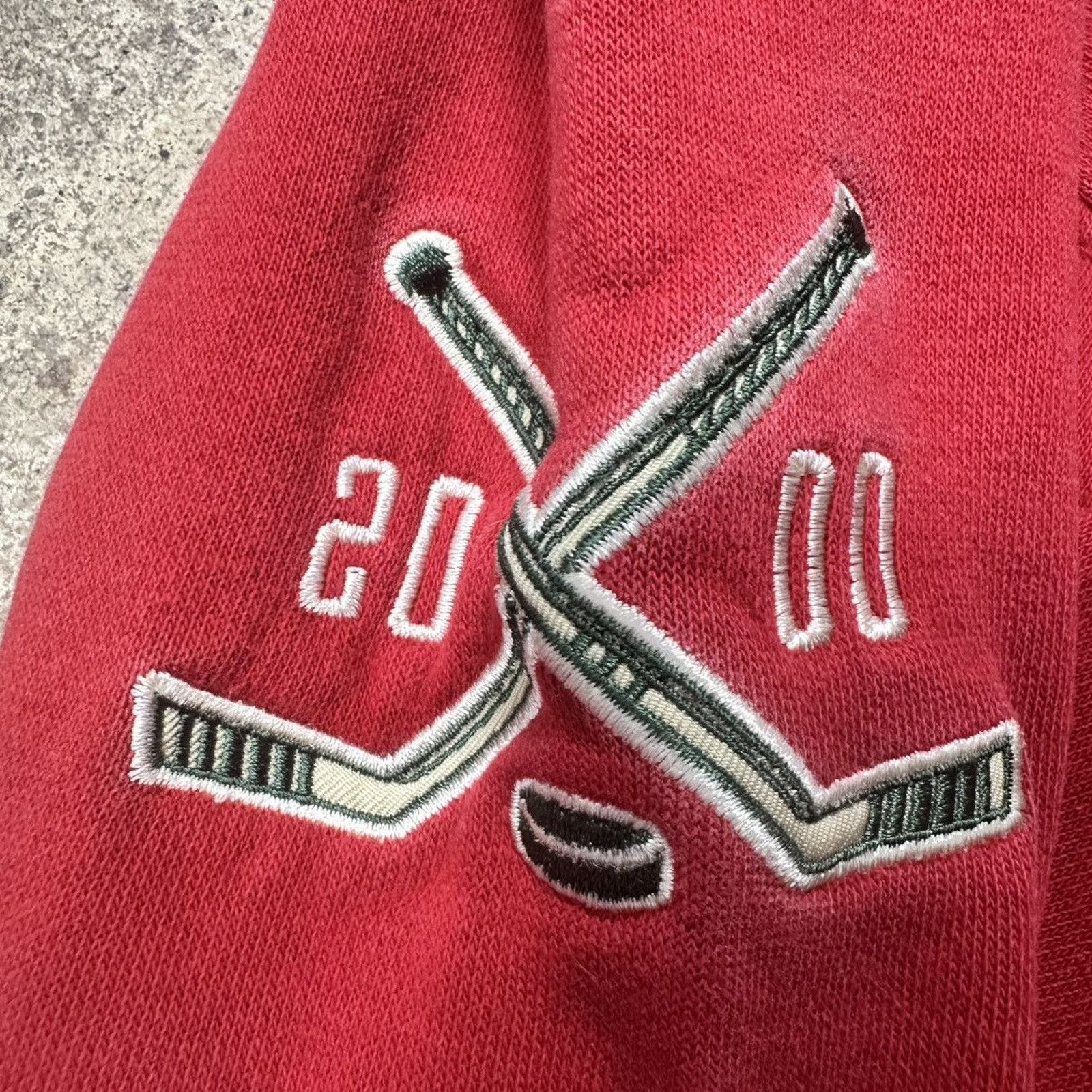 NHL VTG Red NHL Minnesota Wild Hockey Sweatshirt Size XL Size US XL / EU 56 / 4 - 6 Thumbnail