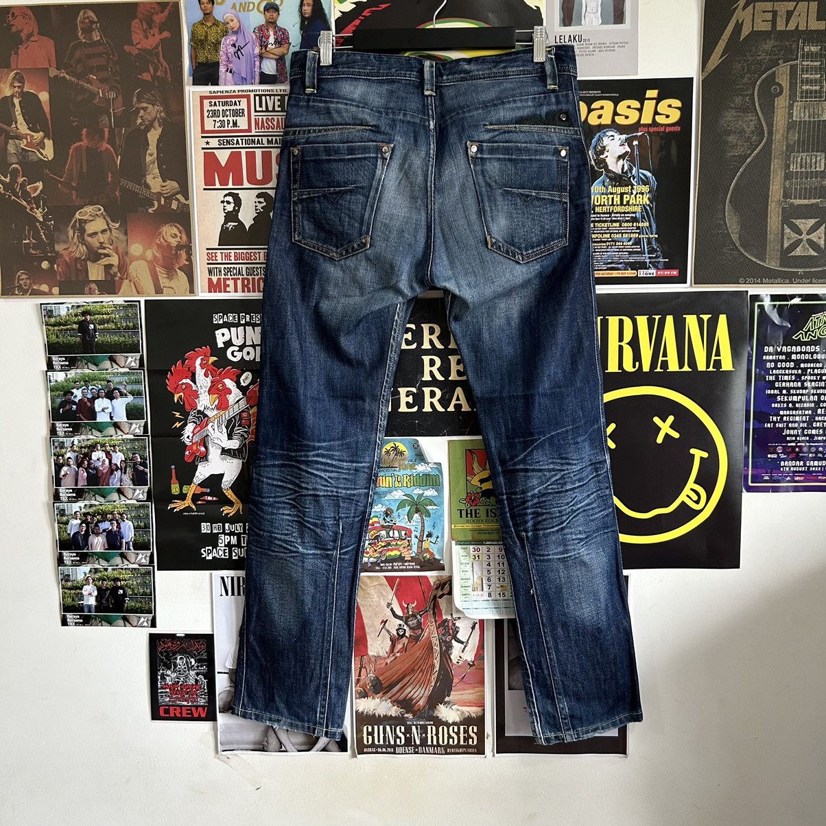 Diesel Vintage Diesel Darron Regular Slim Tapered Denim Size US 33 - 7 Thumbnail