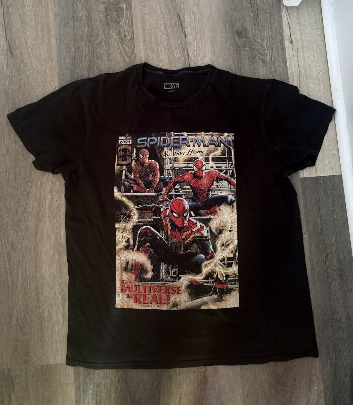 Marvel Comics × Vintage Marvel SpiderMan No Way Home Multiverse Graphic Tee T Shirt Size US M / EU 48-50 / 2 - 1 Thumbnail